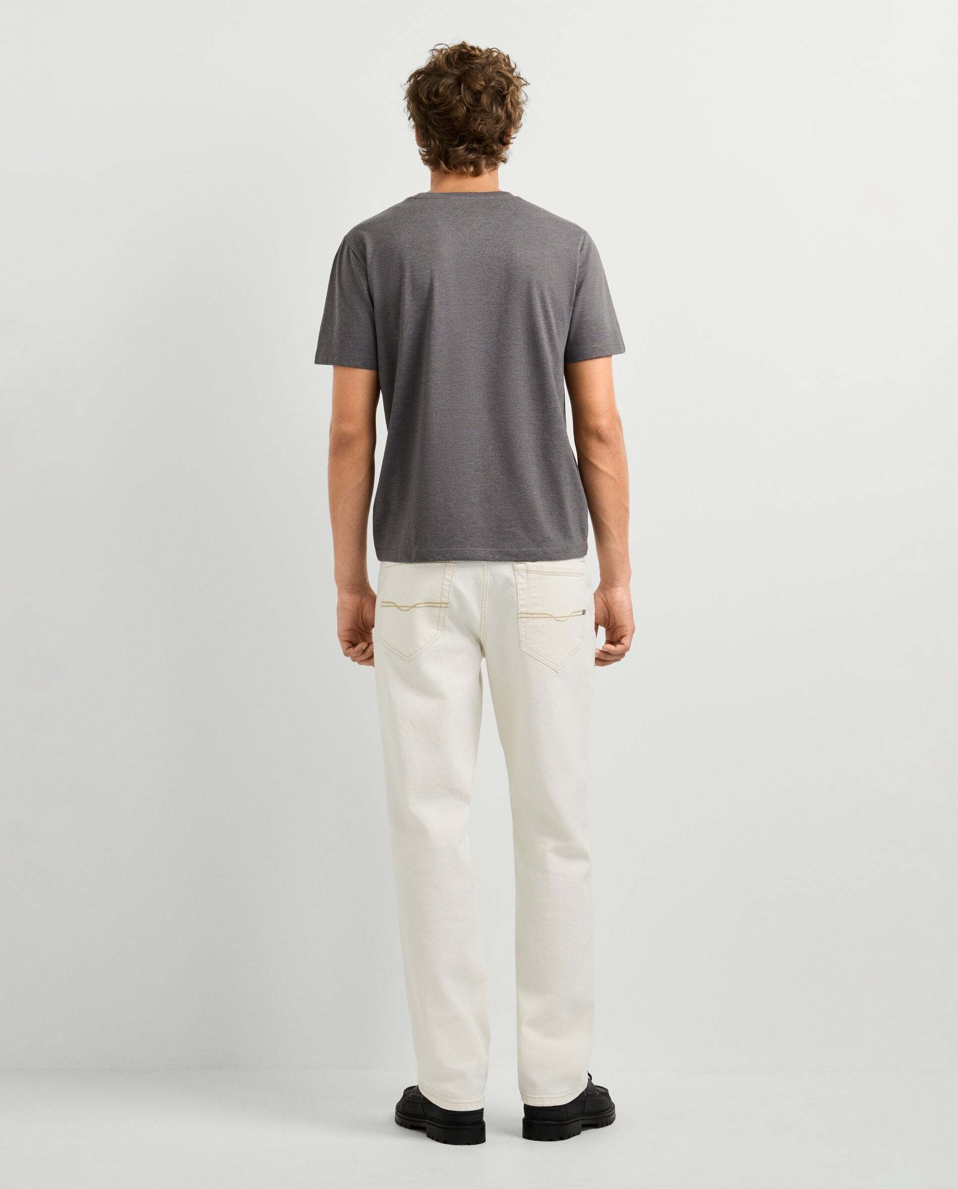 Imagen 3 de Camiseta de hombre logo estampado fit regular - Pepe Jeans - Gris claro Gris claro