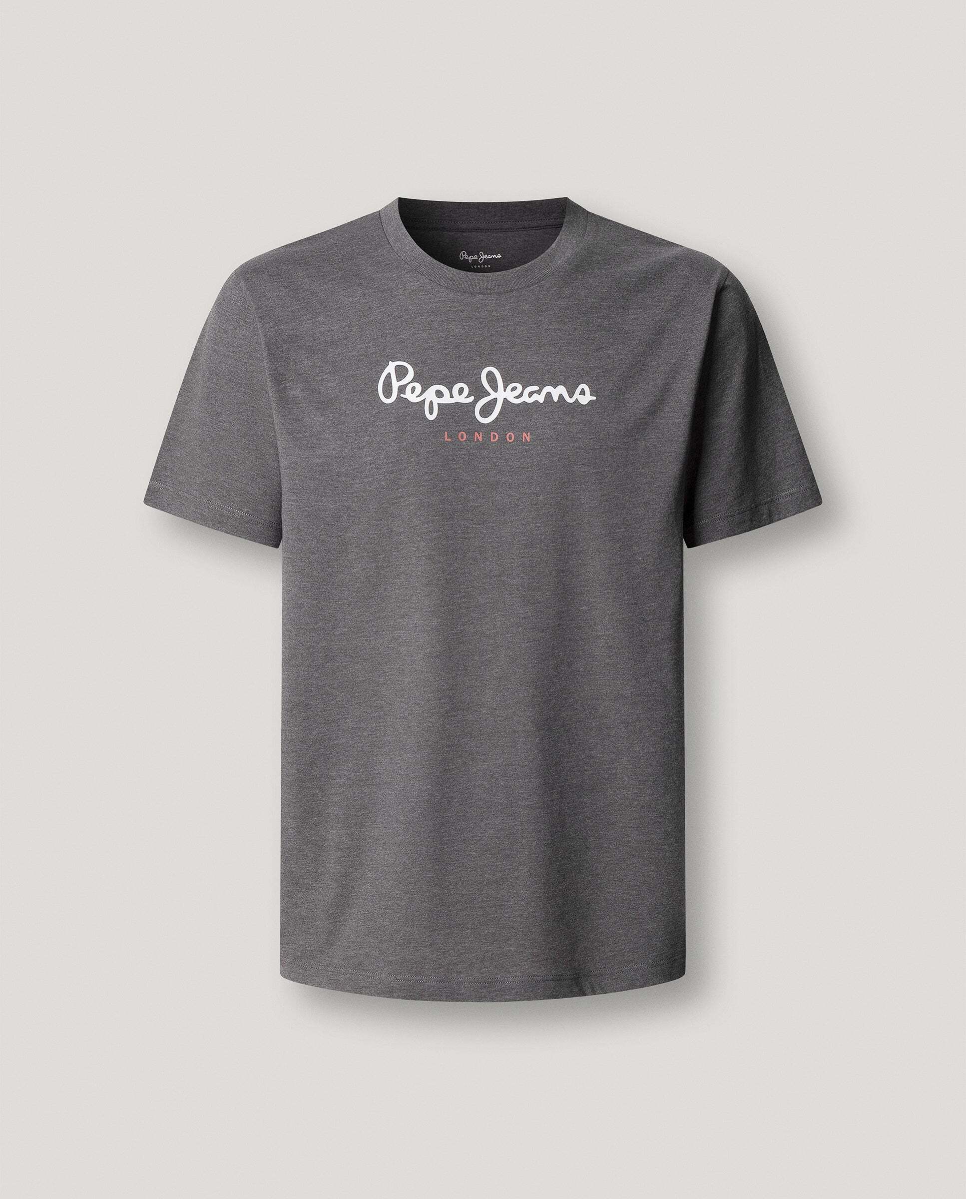 Imagen 9 de Camiseta de hombre logo estampado fit regular - Pepe Jeans - Gris claro Gris claro