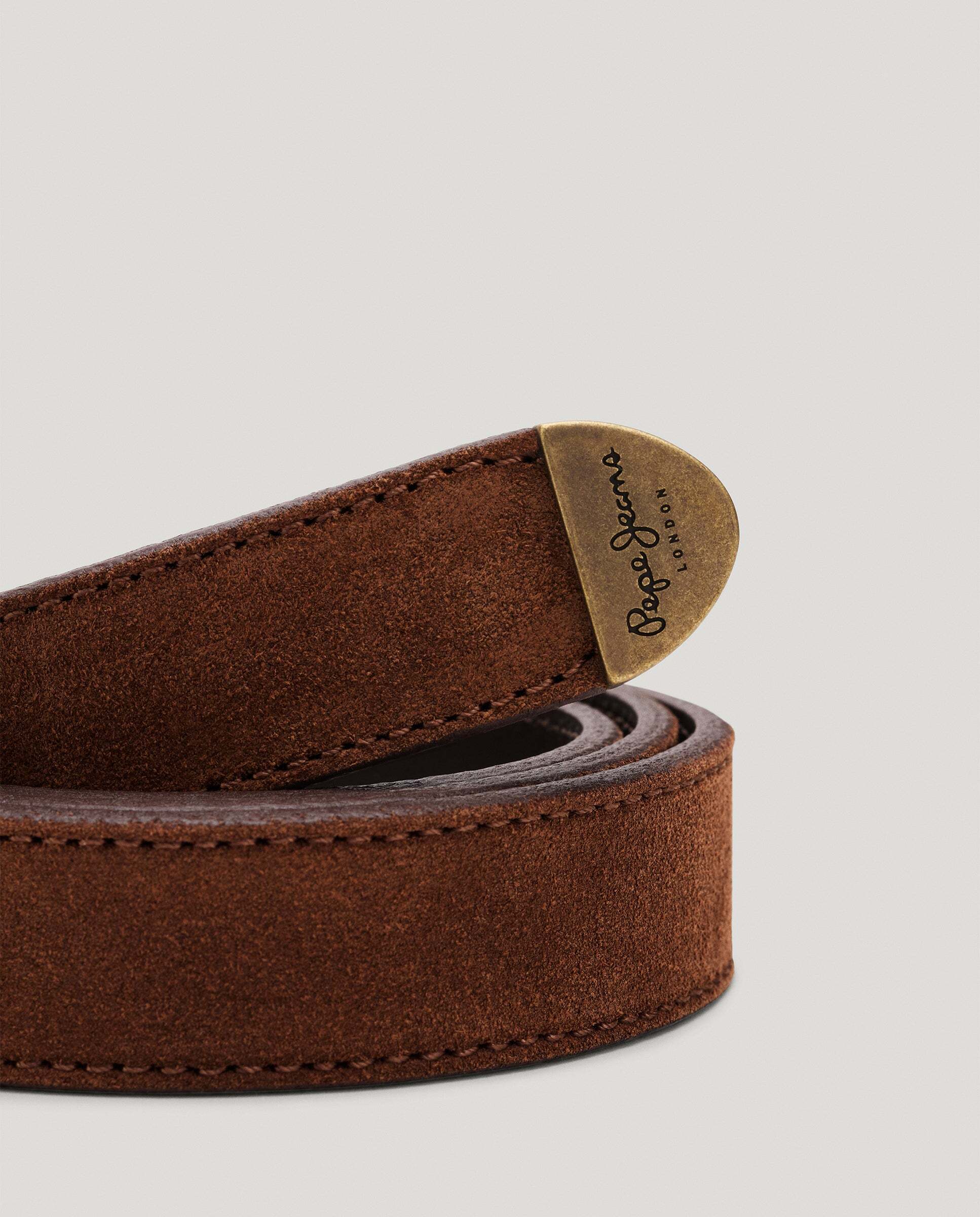 Cinturón de mujer ante con hebilla ovalada - Pepe Jeans - Natural Natural-2