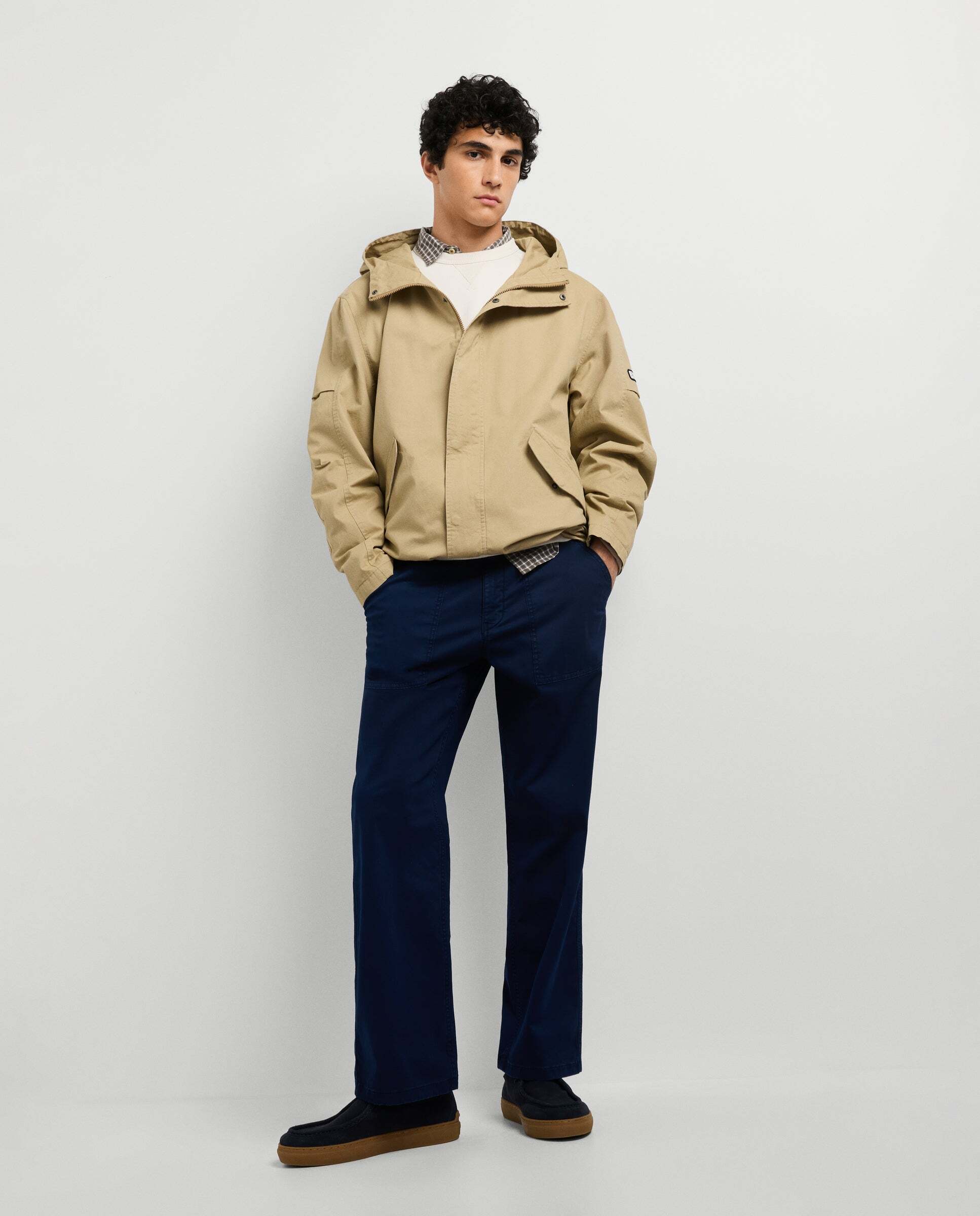 Pantalón de hombre sarga fit relaxed - Pepe Jeans - Azul Azul-1