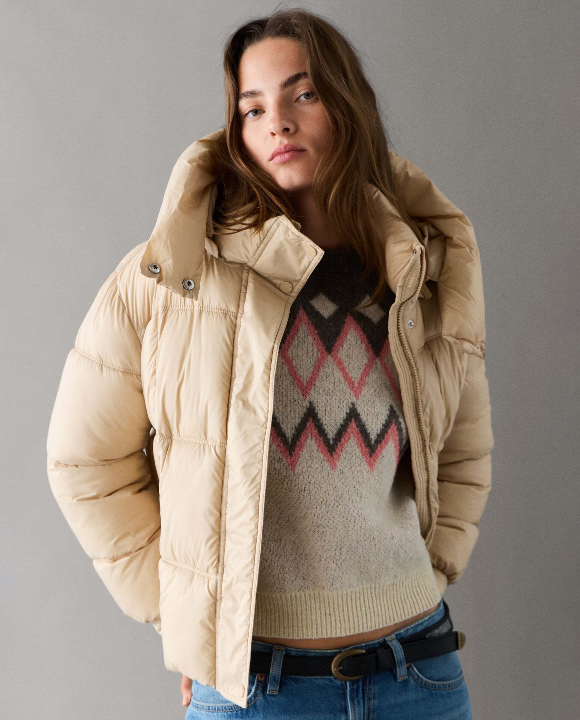 Plumífero de mujer acolchado impermeable - Pepe Jeans - Natural Natural-1