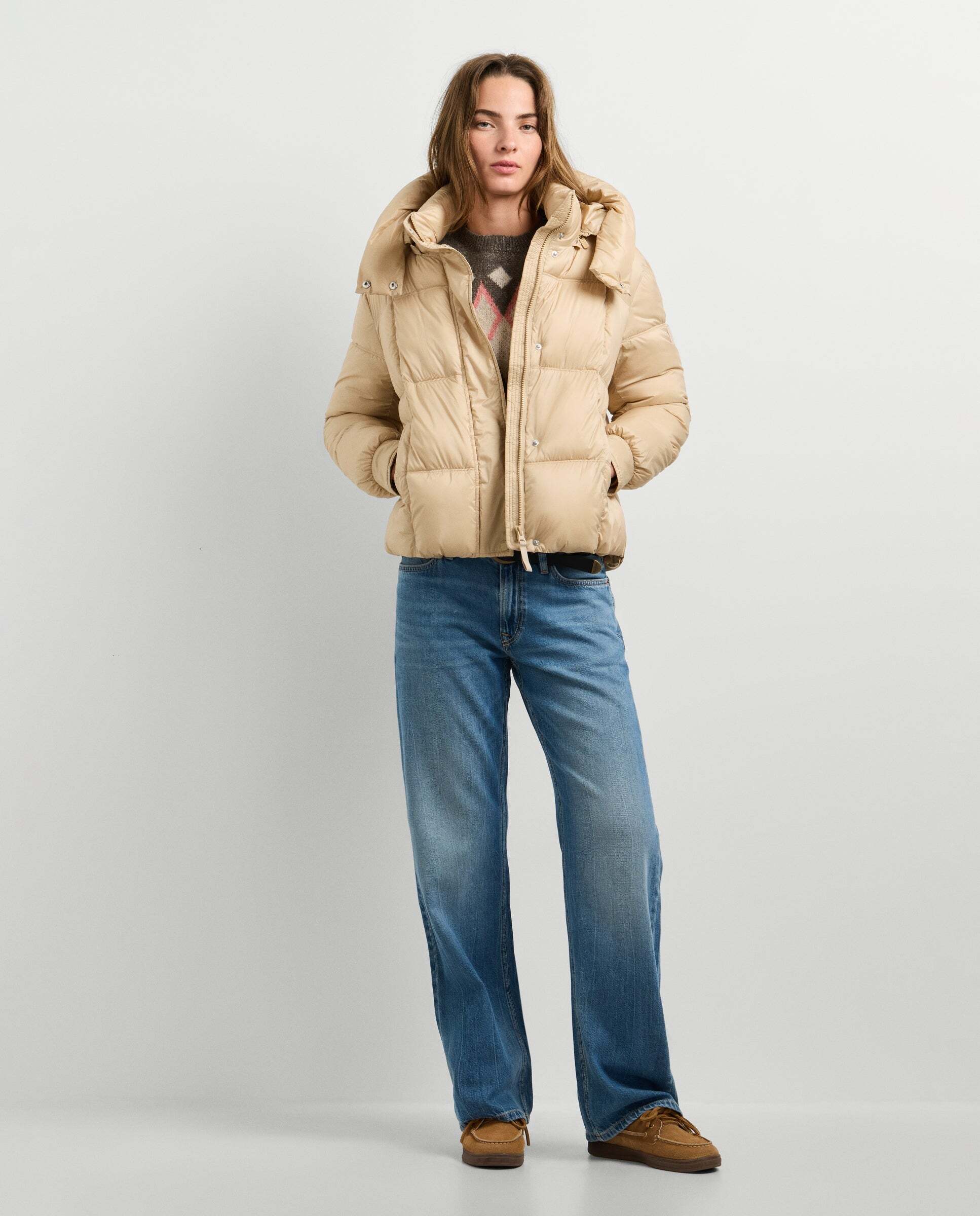 Plumífero de mujer acolchado impermeable - Pepe Jeans - Natural Natural-2