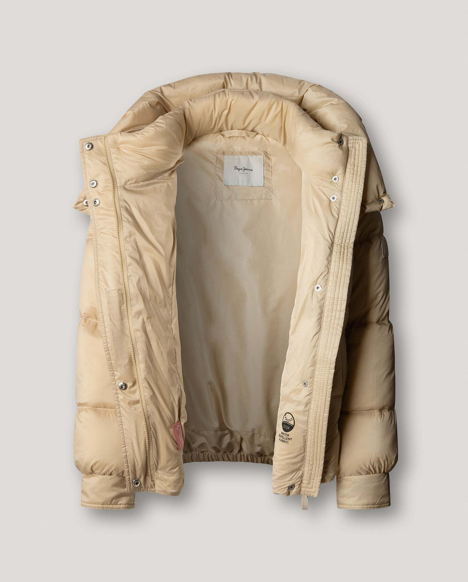 Plumífero de mujer acolchado impermeable - Pepe Jeans - Natural Natural-6
