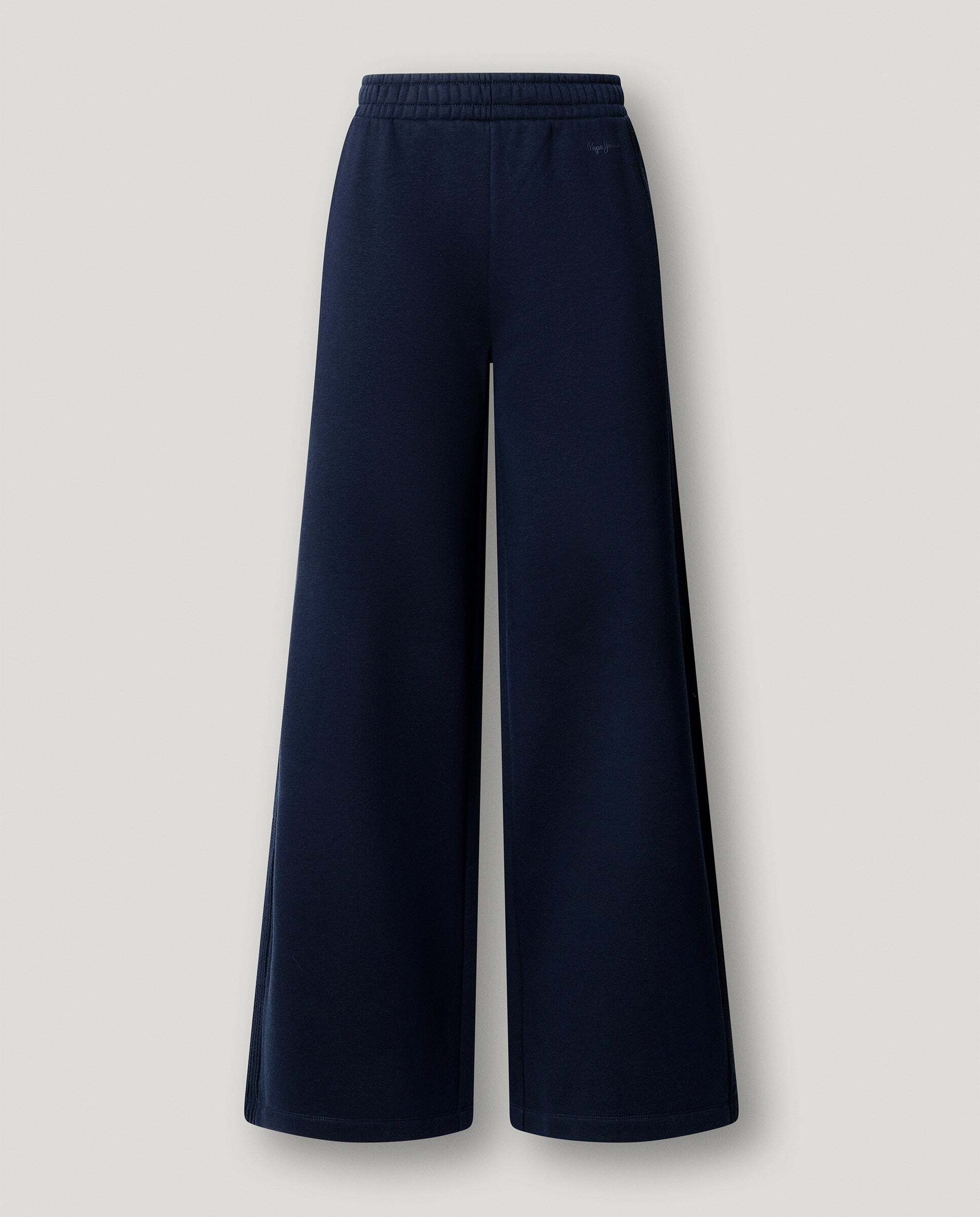 Pantalón de mujer de punto fit ancho - Pepe Jeans - Azul Azul-4