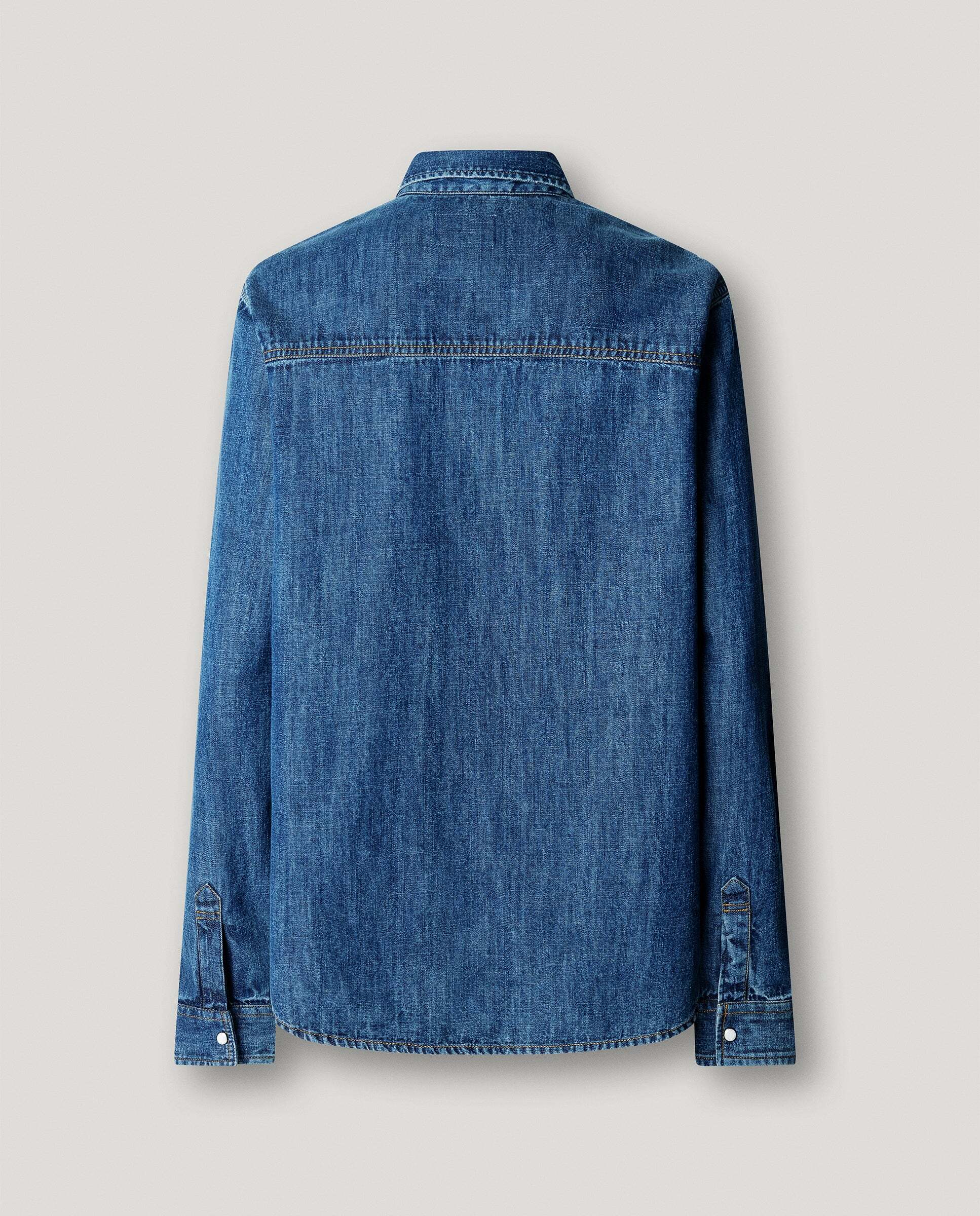 Camisa de mujer denim fit regular - Pepe Jeans - Azul denim Azul denim-5