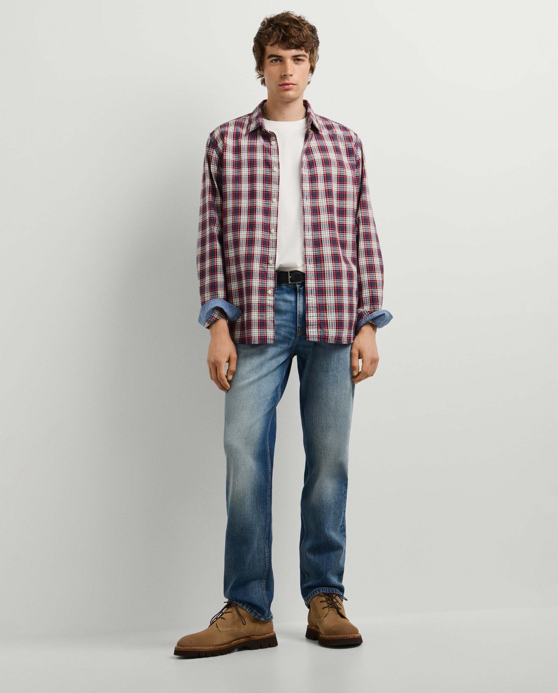 Vaquero de hombre fit recto tiro regular - Pepe Jeans - Azul marino Azul marino-2