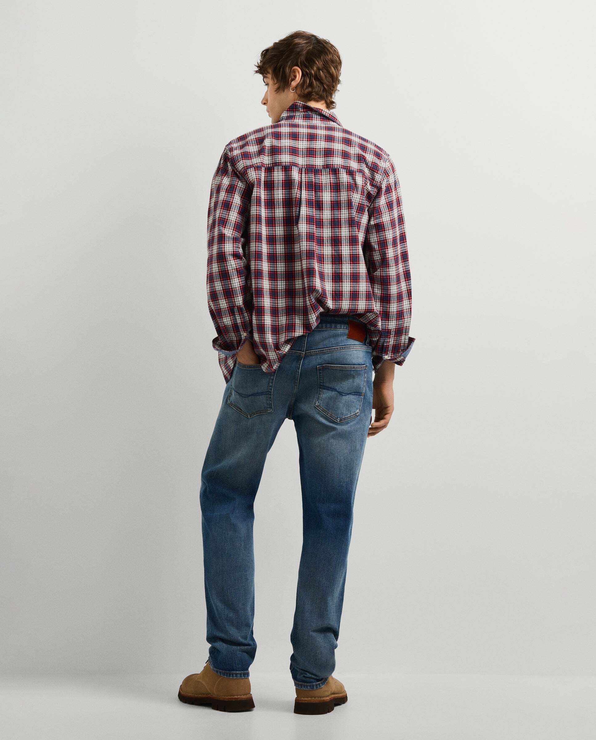 Vaquero de hombre fit recto tiro regular - Pepe Jeans - Azul marino Azul marino-3
