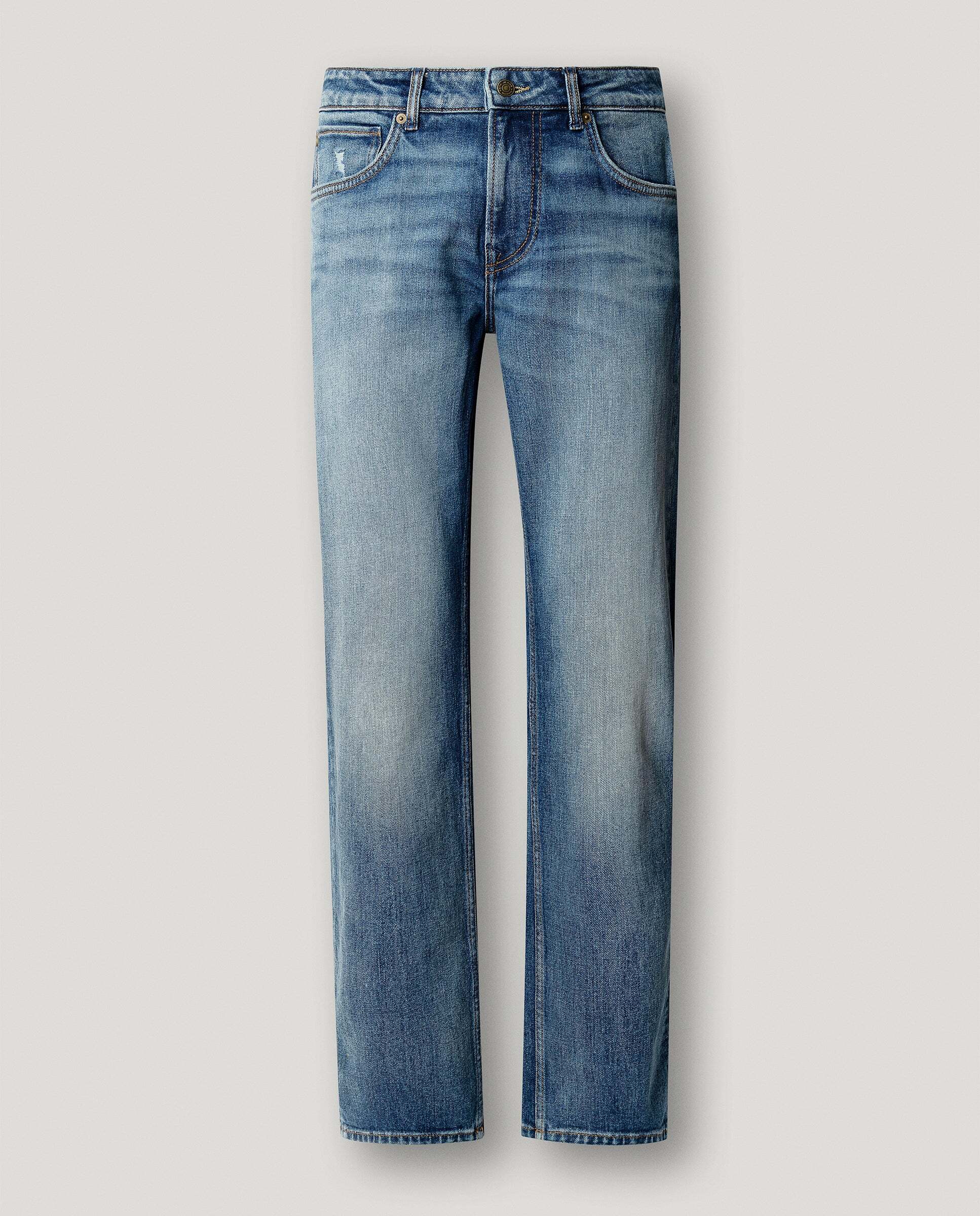 Vaquero de hombre fit recto tiro regular - Pepe Jeans - Azul marino Azul marino-5