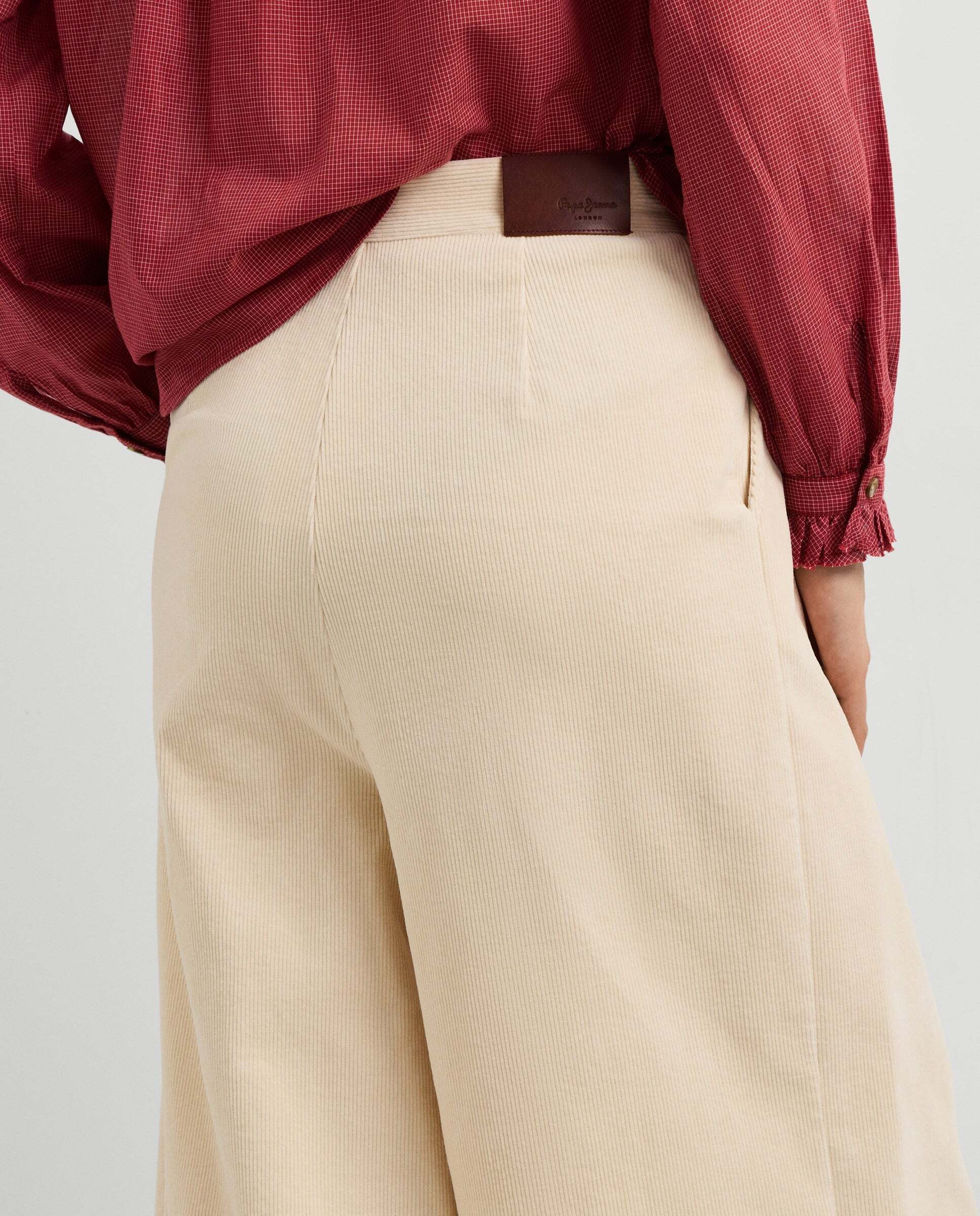 Pantalón de pana fit ancho - Pepe Jeans - Blanco Blanco-4