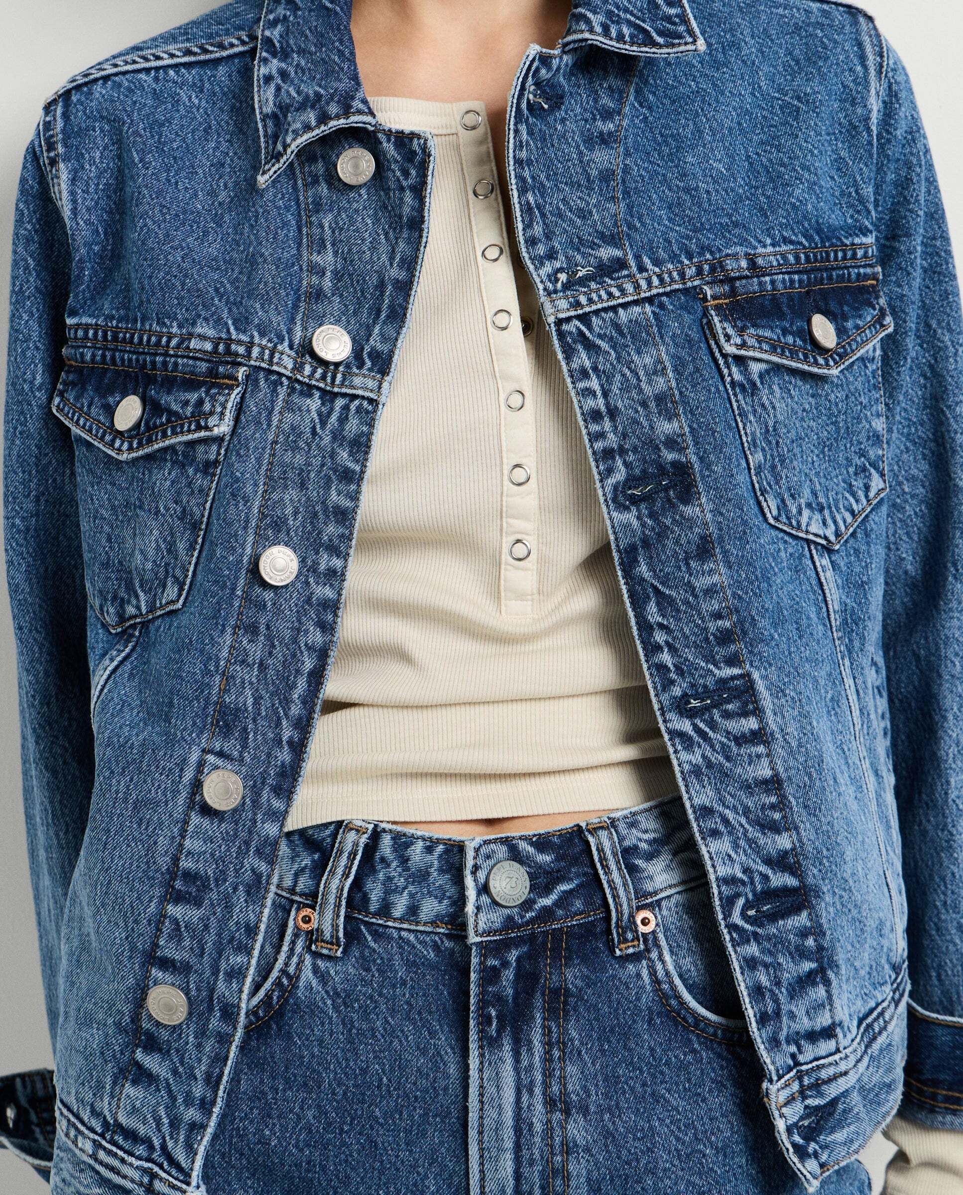 Imagen 1 de Cazadora vaquera de mujer fit regular - Pepe Jeans - Azul Azul