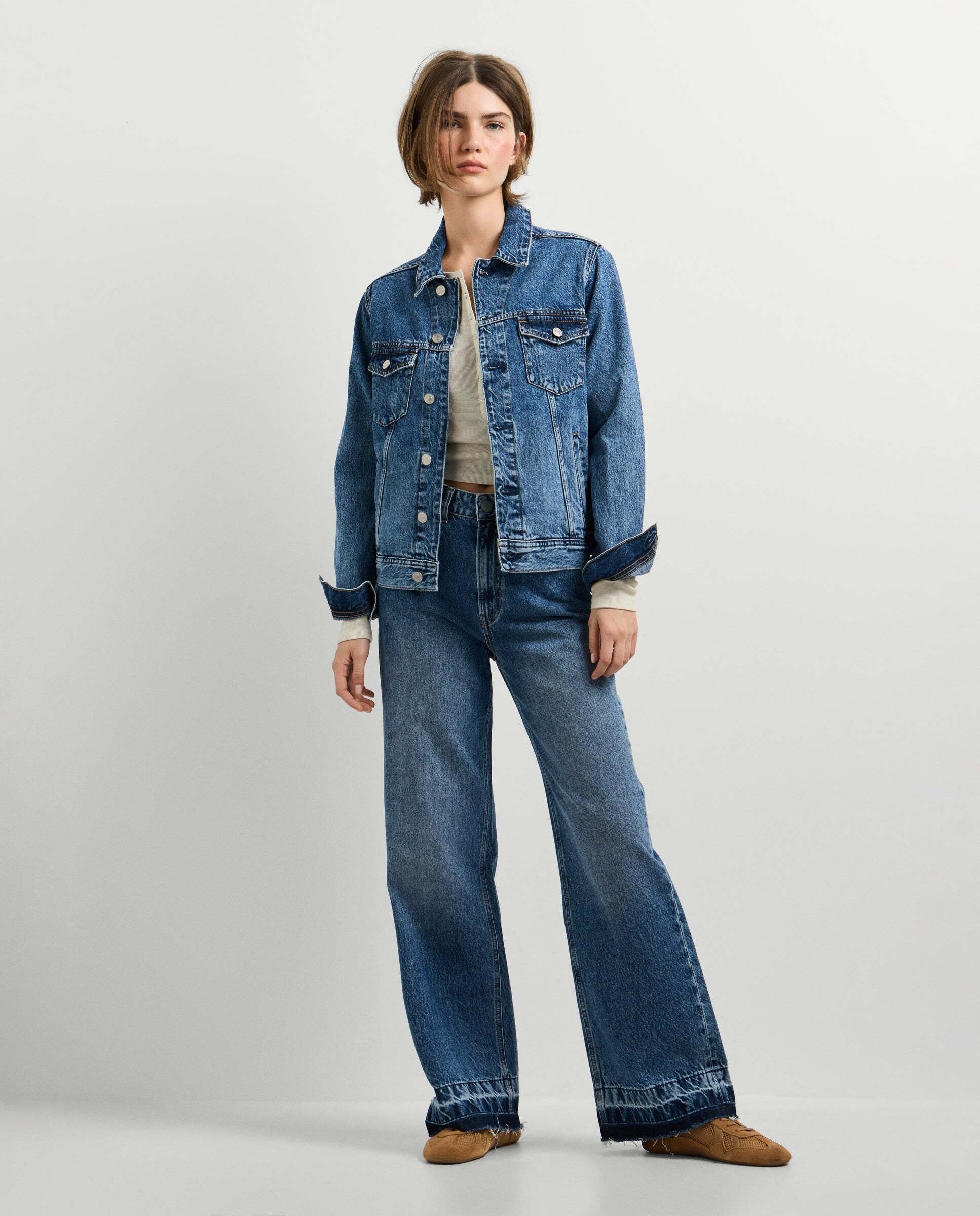 Imagen 2 de Cazadora vaquera de mujer fit regular - Pepe Jeans - Azul Azul