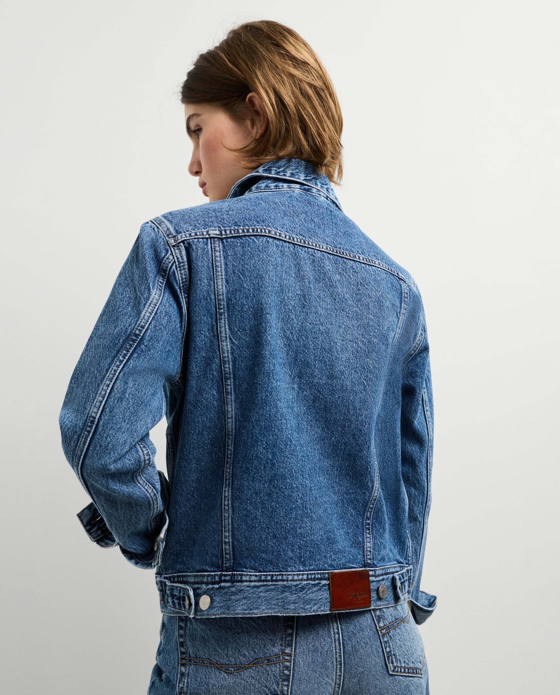 Imagen 3 de Cazadora vaquera de mujer fit regular - Pepe Jeans - Azul Azul