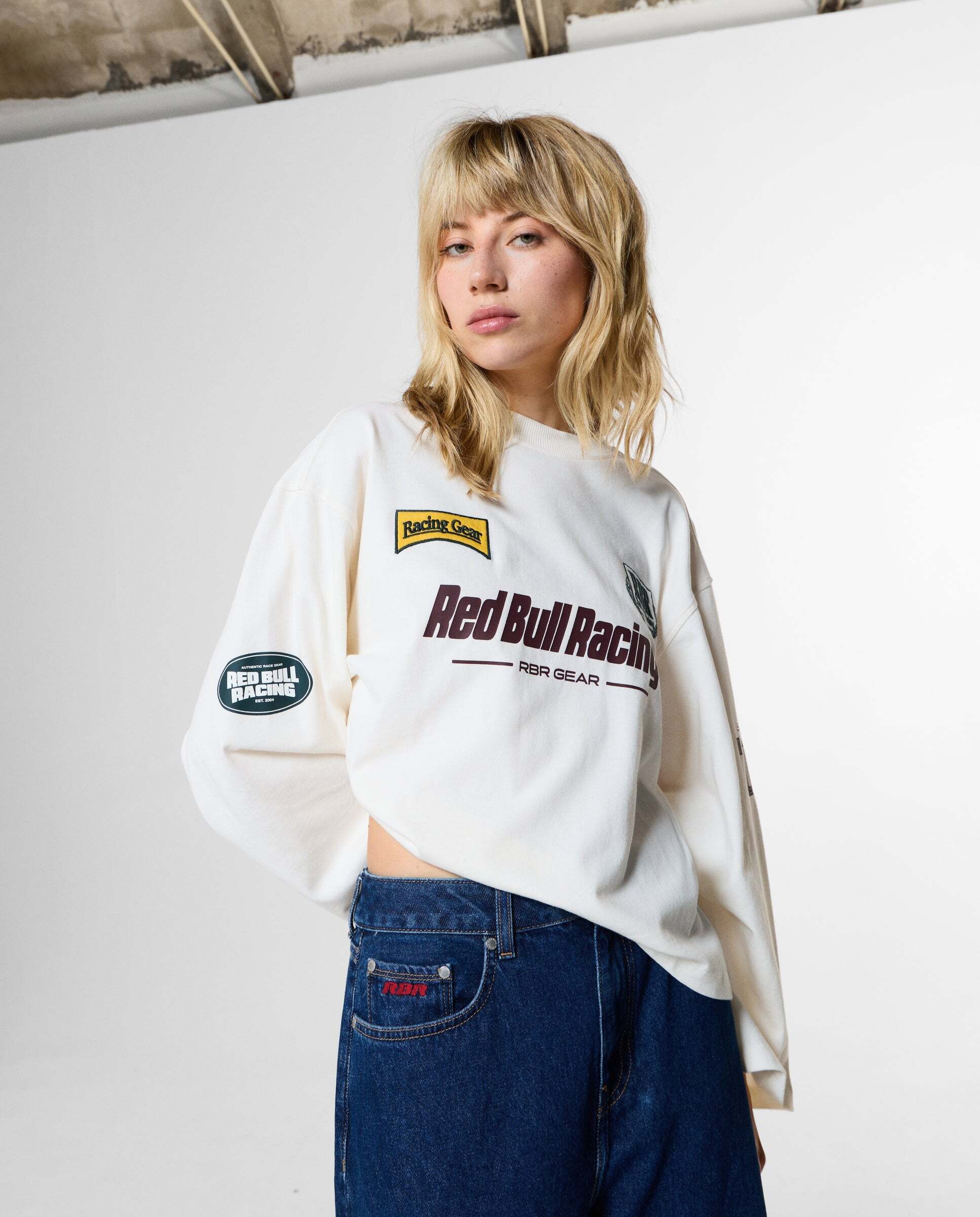 Camiseta de mujer logo estampado fit loose red bull racing - Pepe Jeans - Blanco Blanco-1