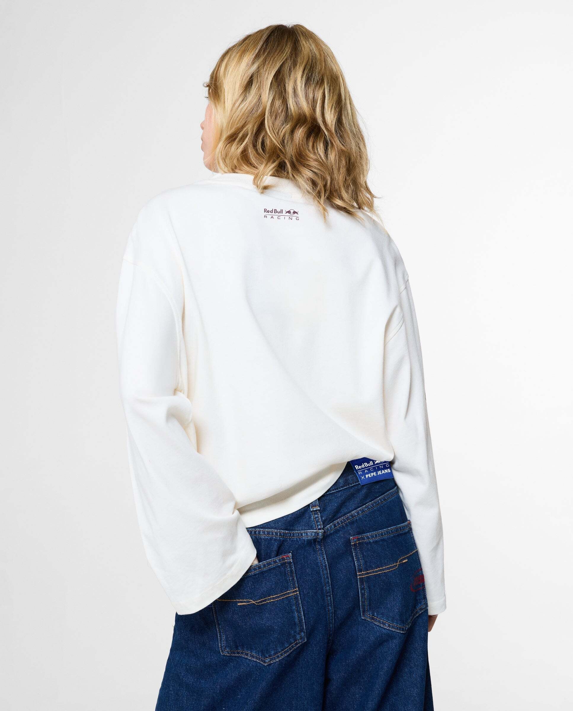 Camiseta de mujer logo estampado fit loose red bull racing - Pepe Jeans - Blanco Blanco-3