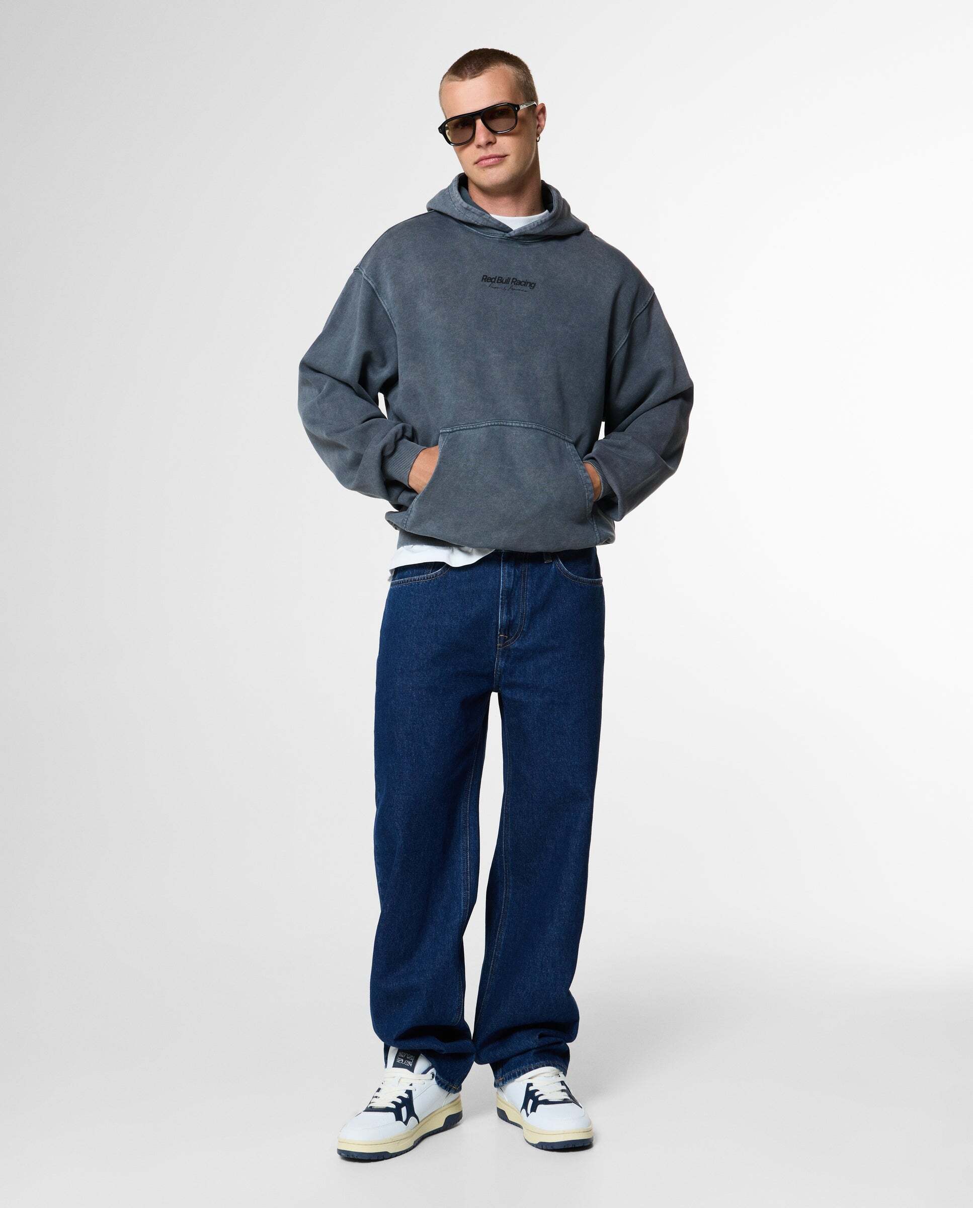 Sudadera de hombre capucha fit loose red bull racing - Pepe Jeans - Gris Gris-2