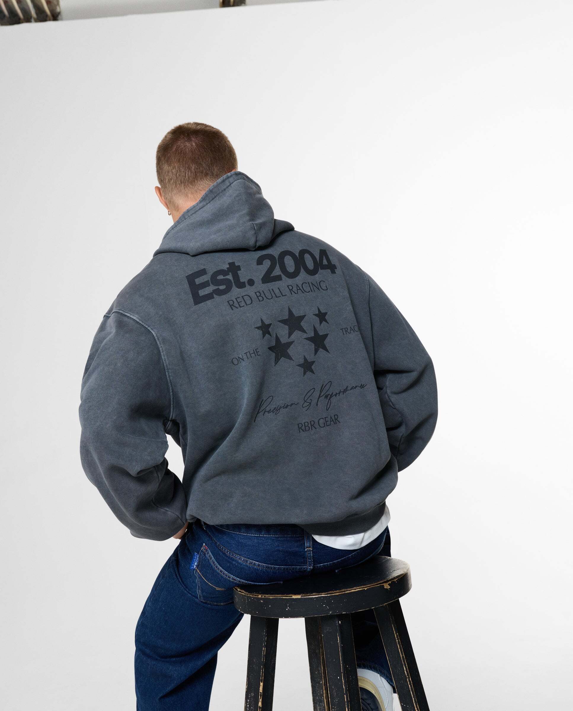 Sudadera de hombre capucha fit loose red bull racing - Pepe Jeans - Gris Gris-3