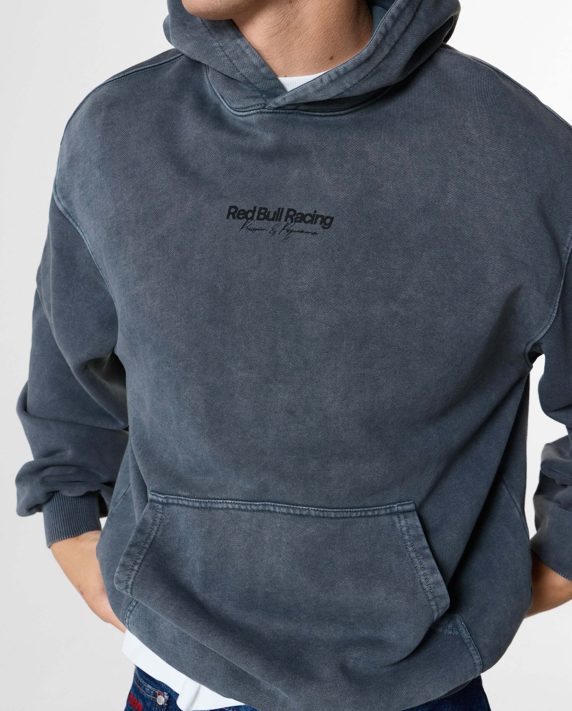Sudadera de hombre capucha fit loose red bull racing - Pepe Jeans - Gris Gris-4