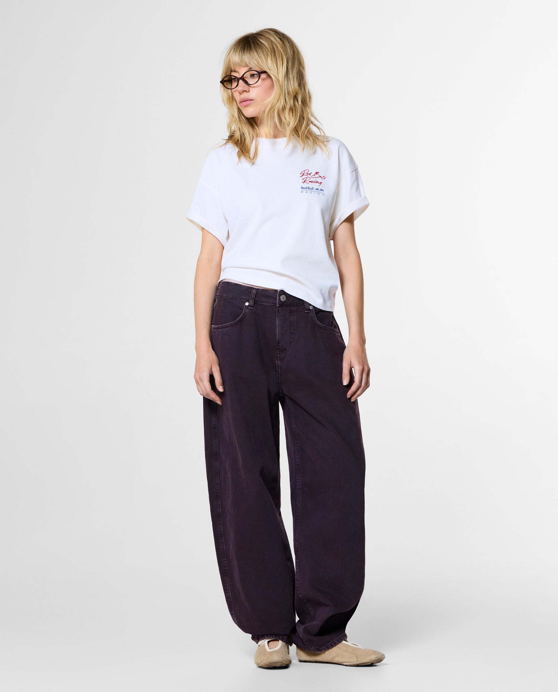 Camiseta de mujer espalda estampada fit relaxed red bull racing - Pepe Jeans - Blanco Blanco-2