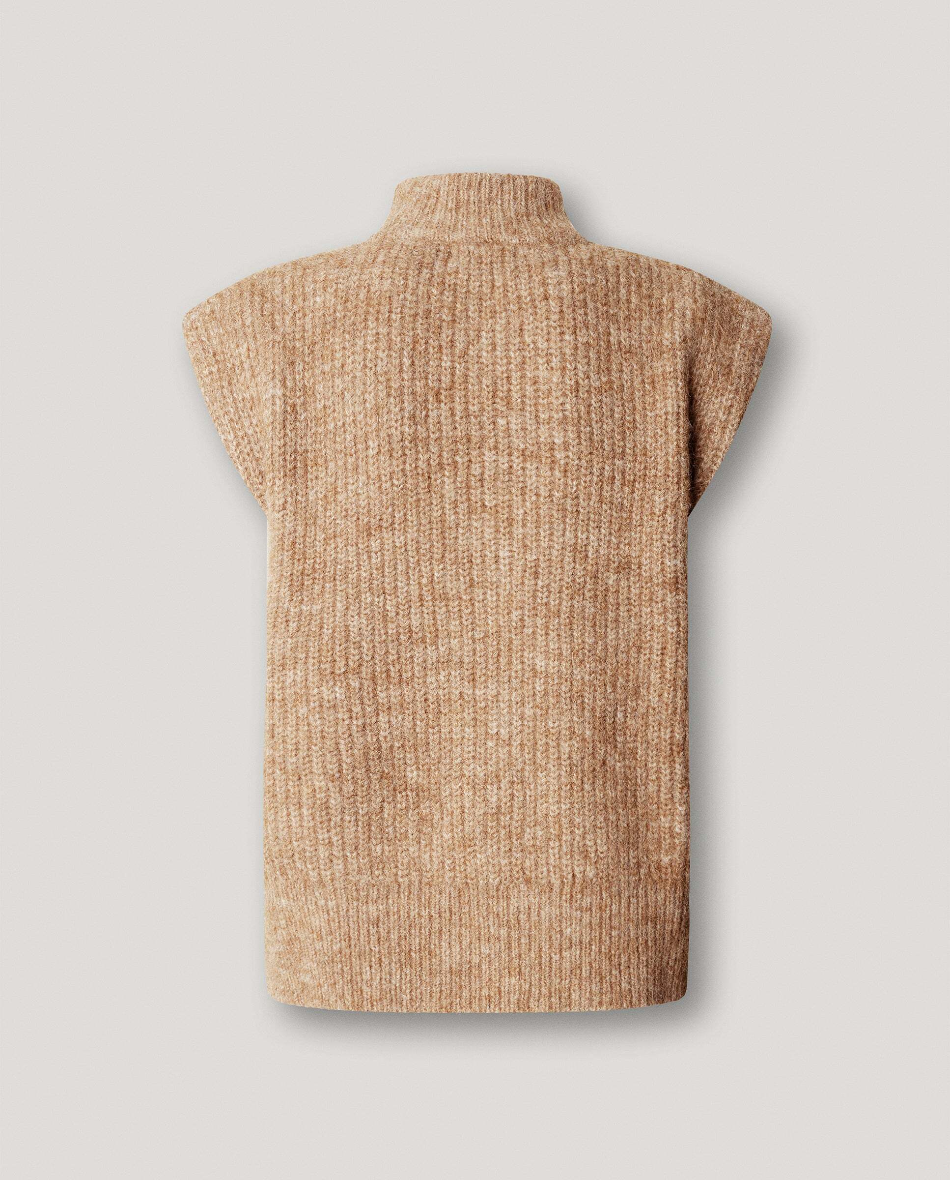 Chaleco de mujer punto cuello alto - Pepe Jeans - Beige Beige-5