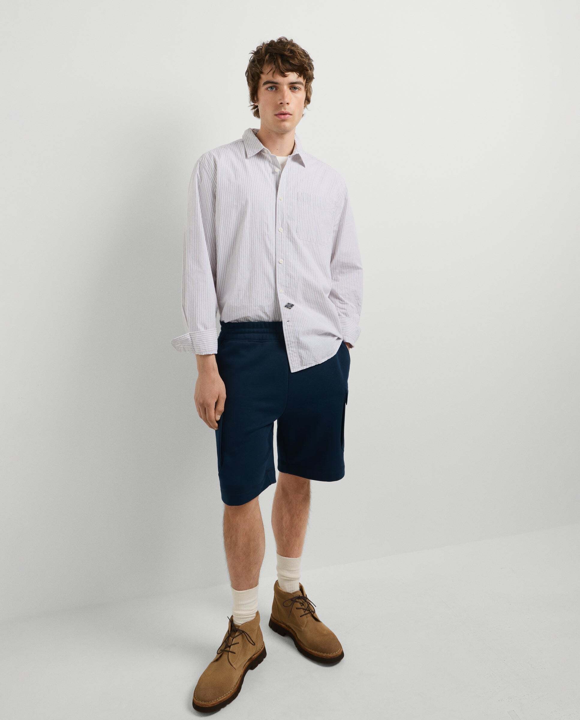 Imagen 0 de Bermuda de hombre jogger cargo Azul