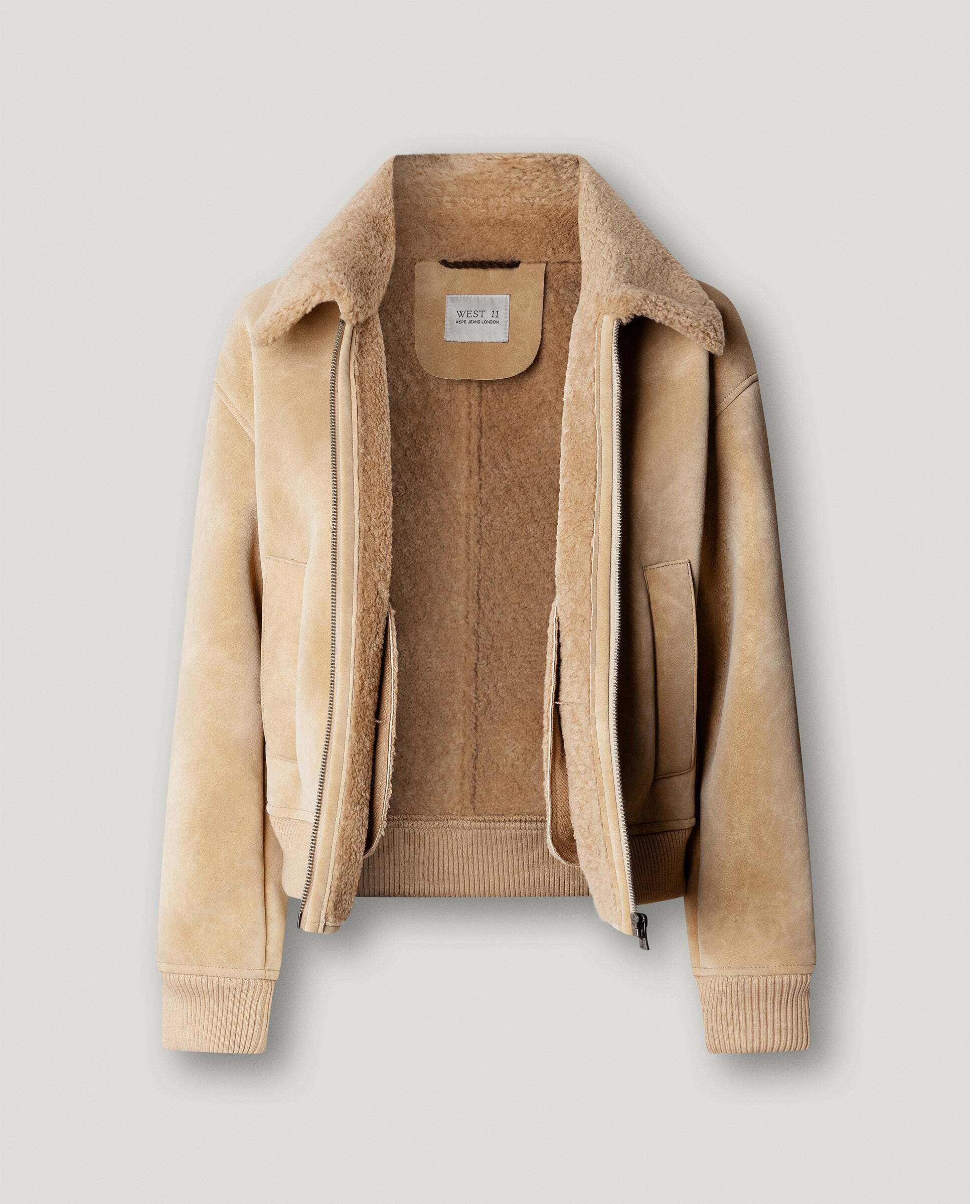 W11 lele - Pepe Jeans - cazadora de mujer bomber efecto piel - Blanco Blanco-5