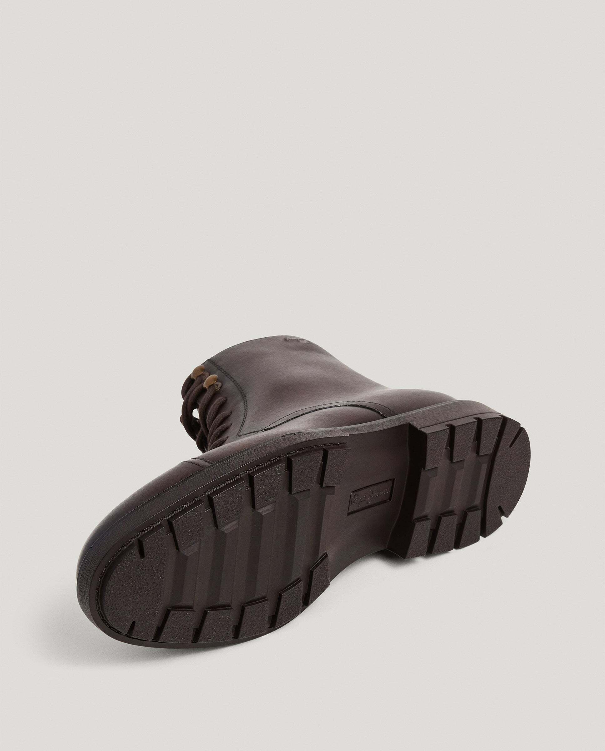 Botas de hombre cierre cordones 100% piel - Pepe Jeans - Marrón Marrón-6