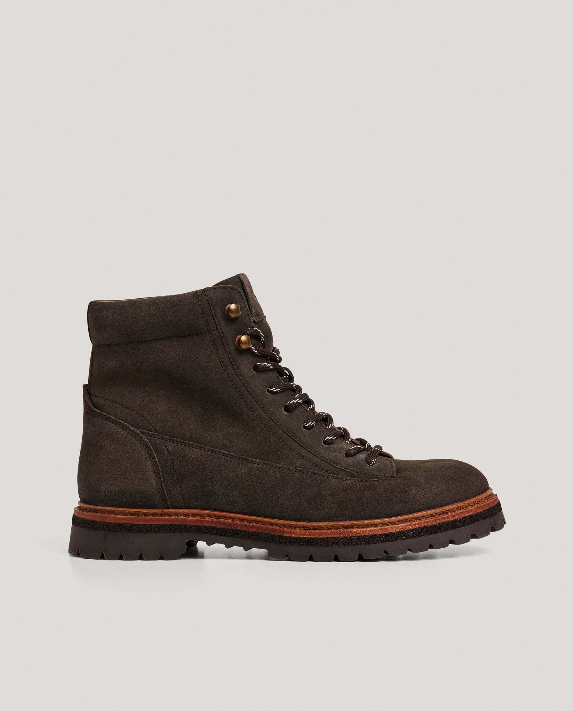 Imagen 3 de Botas de hombre de ante cierre cordones - Pepe Jeans - Marrón Marrón