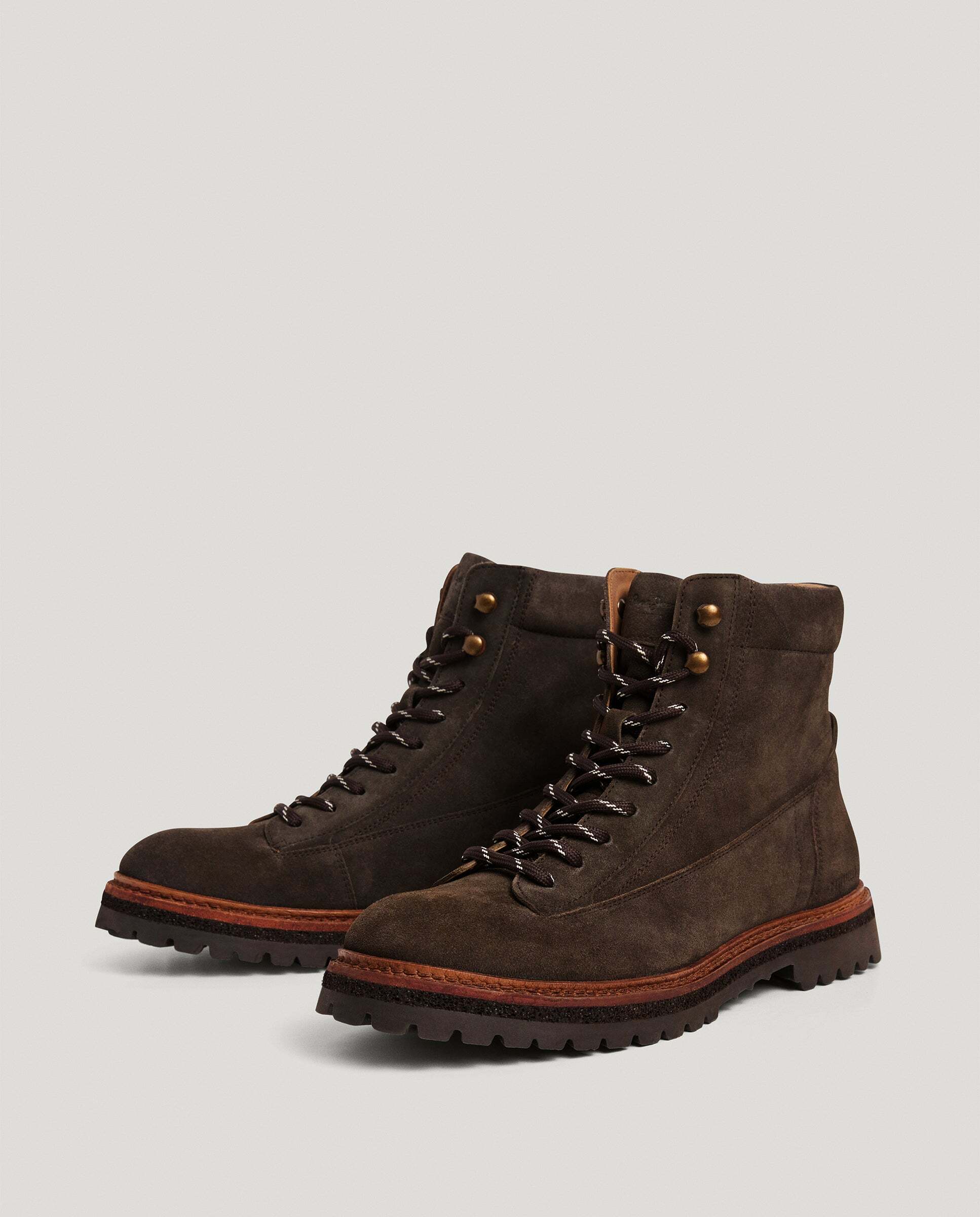 Imagen 4 de Botas de hombre de ante cierre cordones - Pepe Jeans - Marrón Marrón