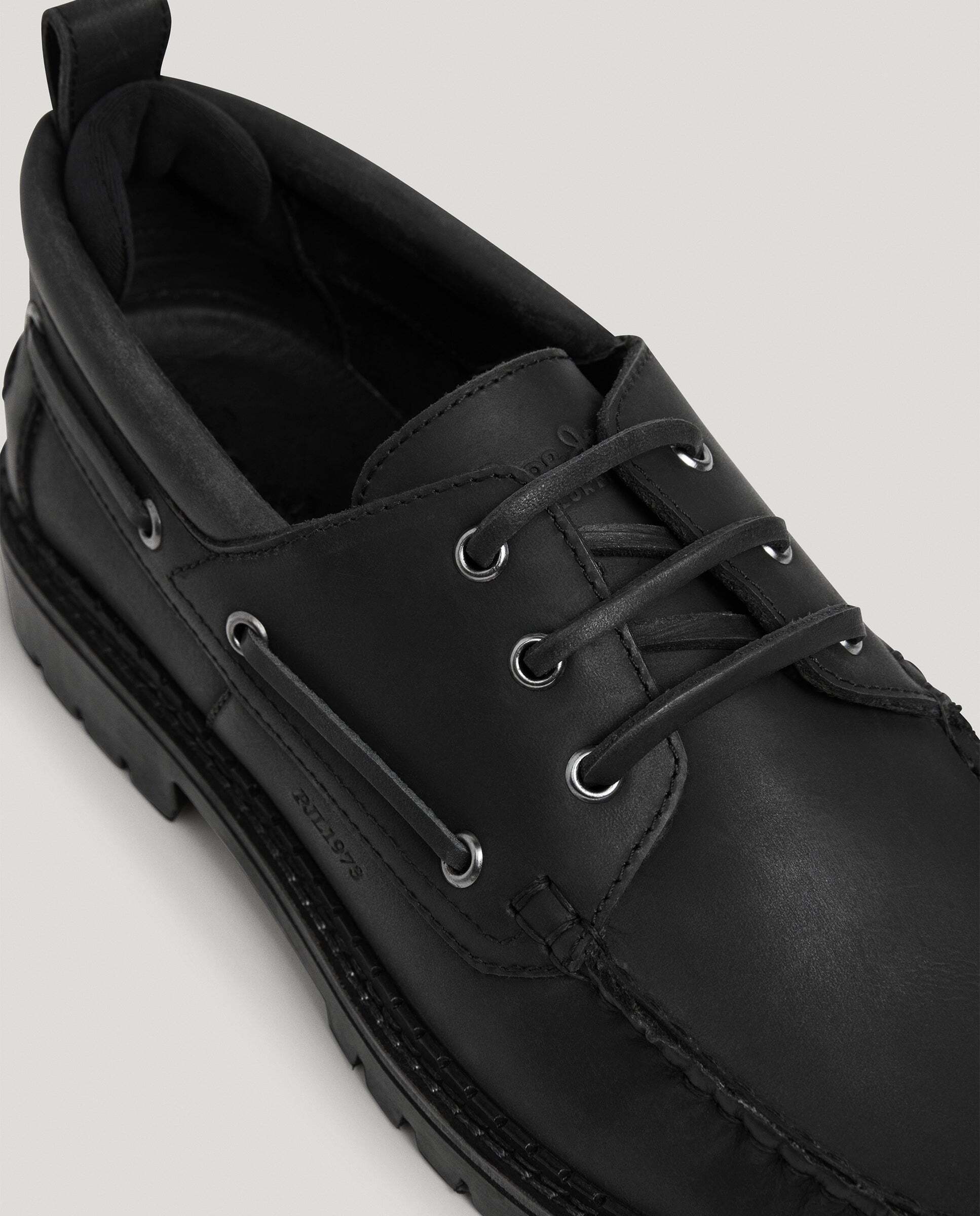 Imagen 5 de Zapatos de hombre náuticos 100% piel - Pepe Jeans - Negro Negro