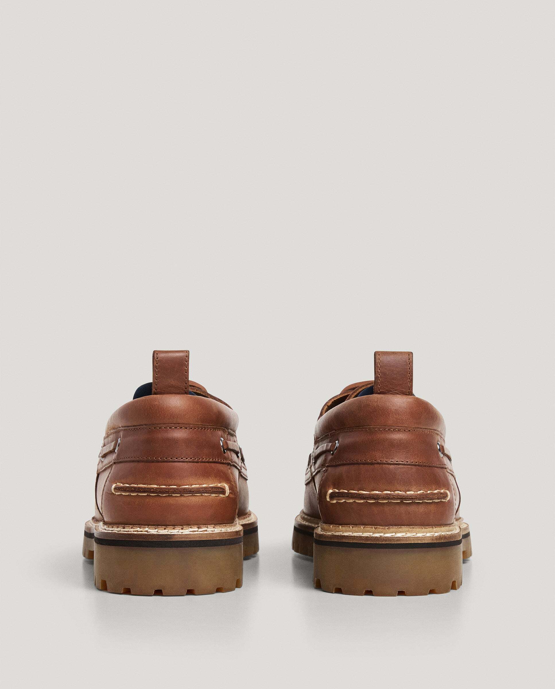 Imagen 4 de Zapatos de hombre náuticos 100% piel - Pepe Jeans - Marrón Marrón