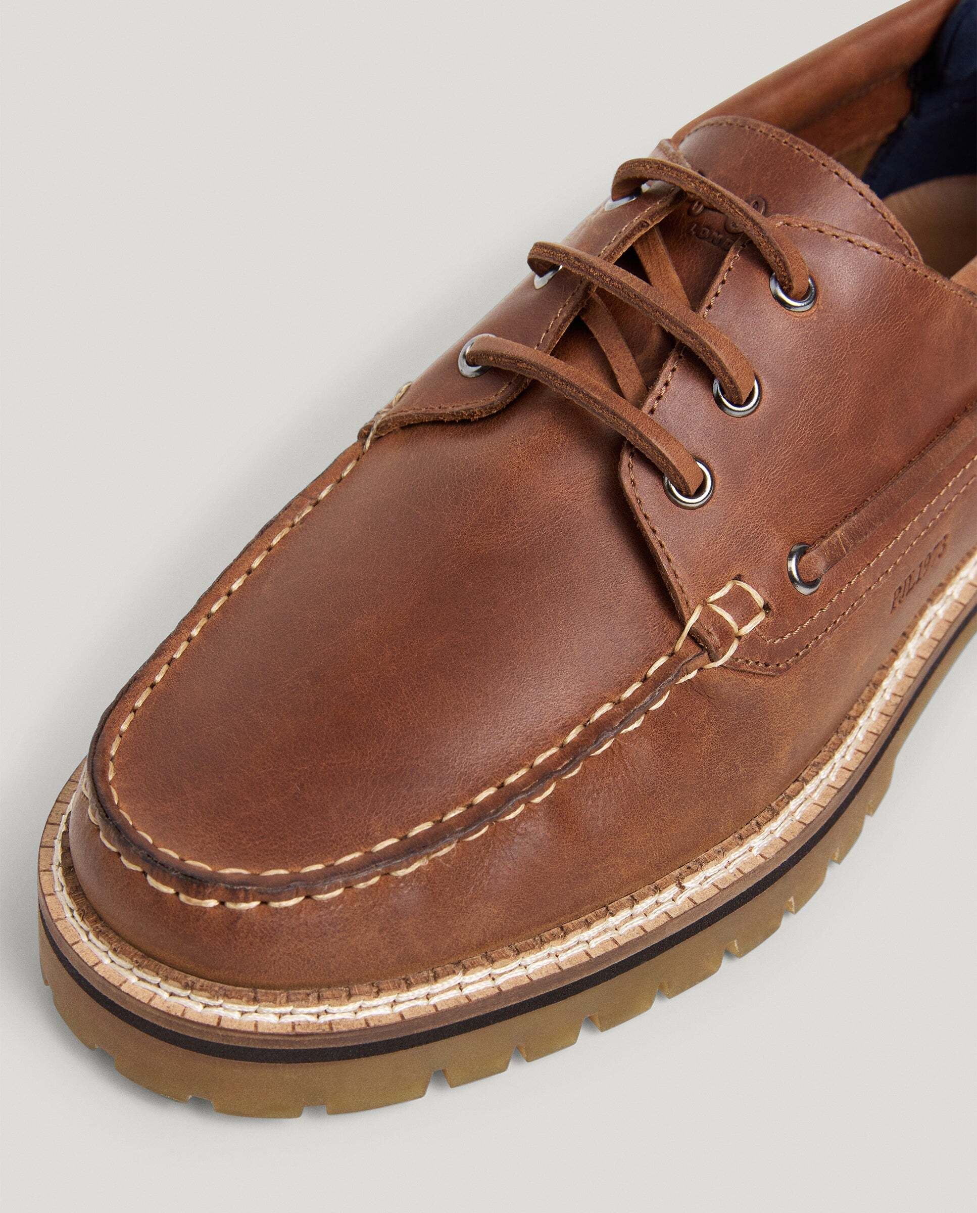 Imagen 5 de Zapatos de hombre náuticos 100% piel - Pepe Jeans - Marrón Marrón