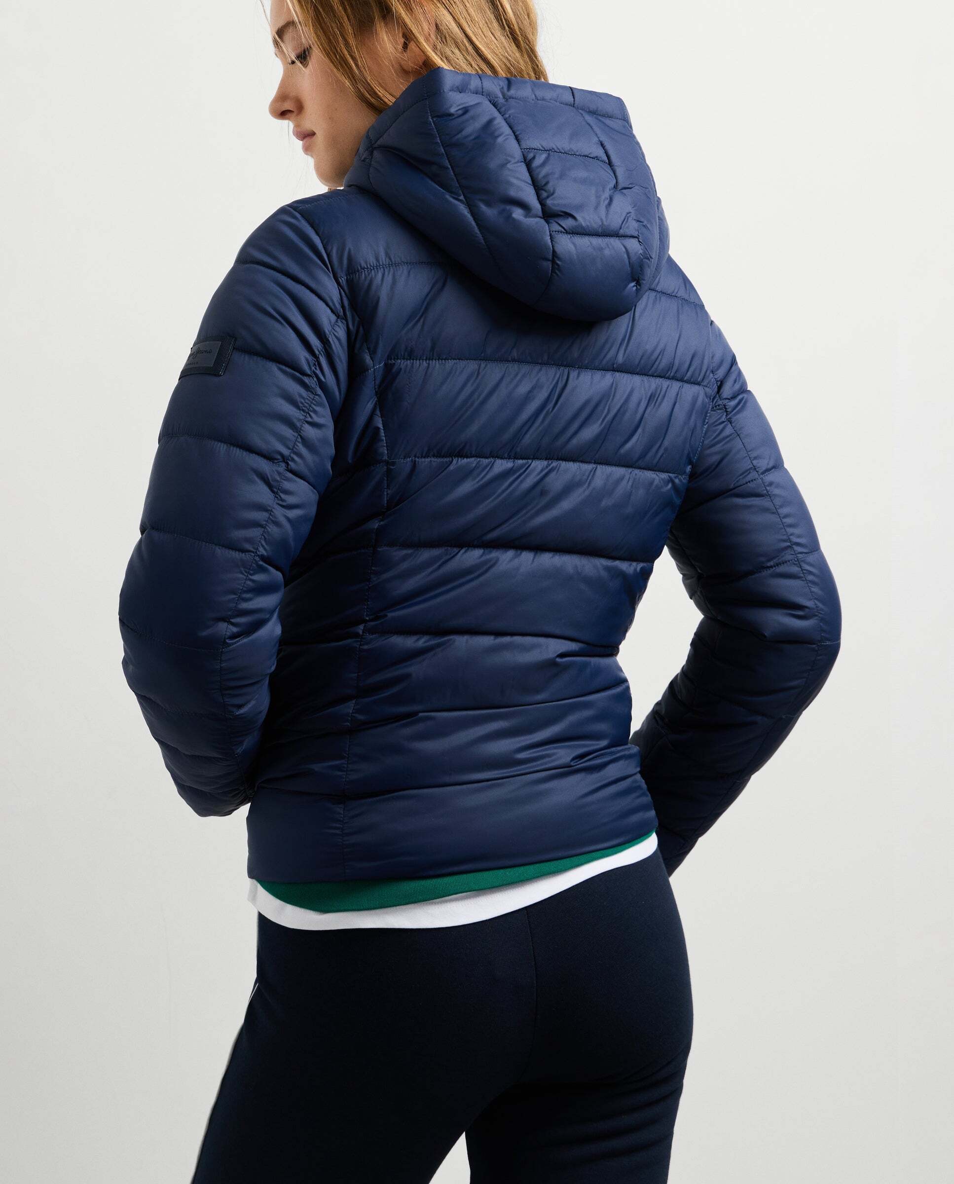 Plumífero de mujer acolchado con capucha - Pepe Jeans - Azul oscuro Azul oscuro-5