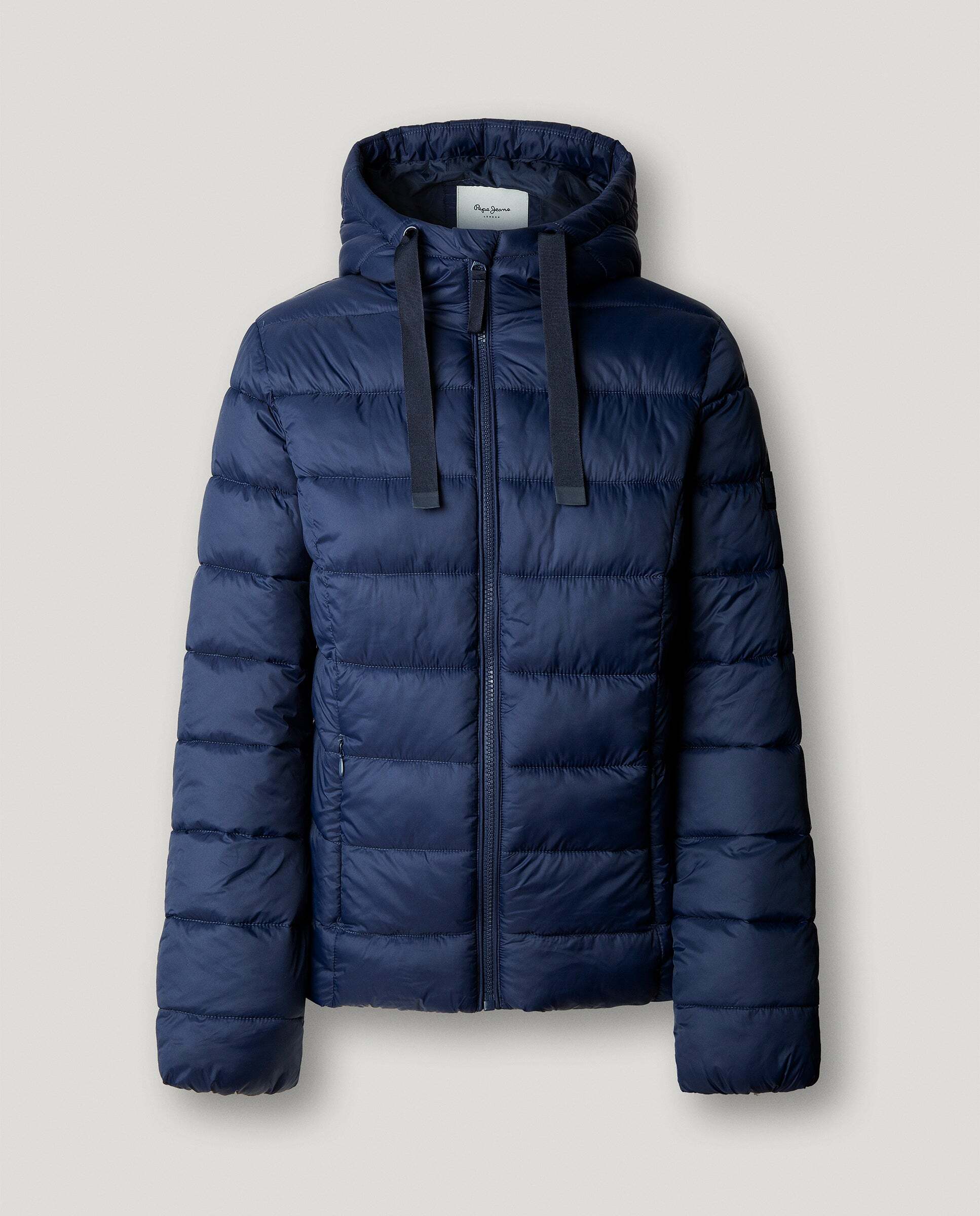 Plumífero de mujer acolchado con capucha - Pepe Jeans - Azul oscuro Azul oscuro-7