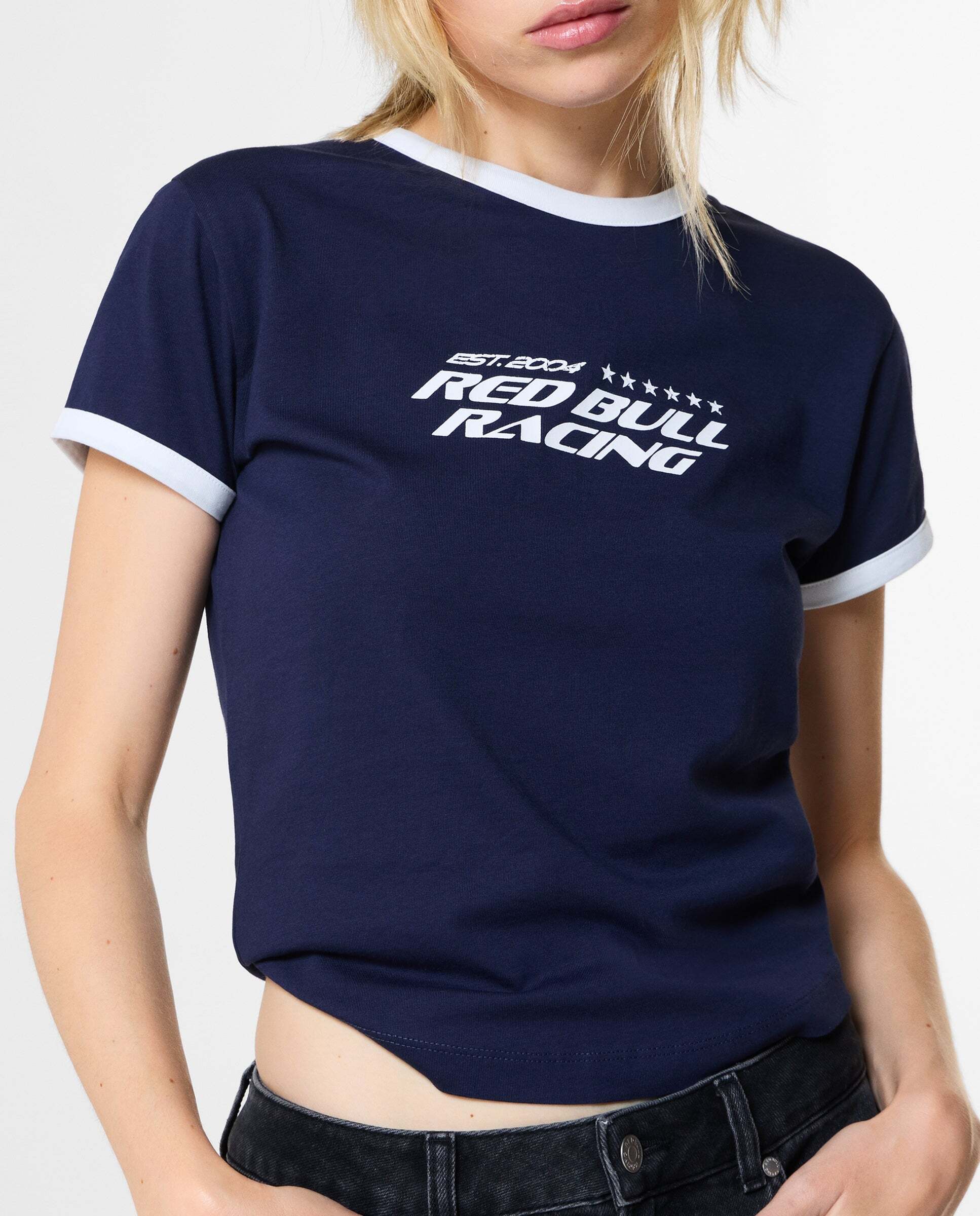 Camiseta de mujer color block con gráfico red bull racing - Pepe Jeans - Azul Azul-4