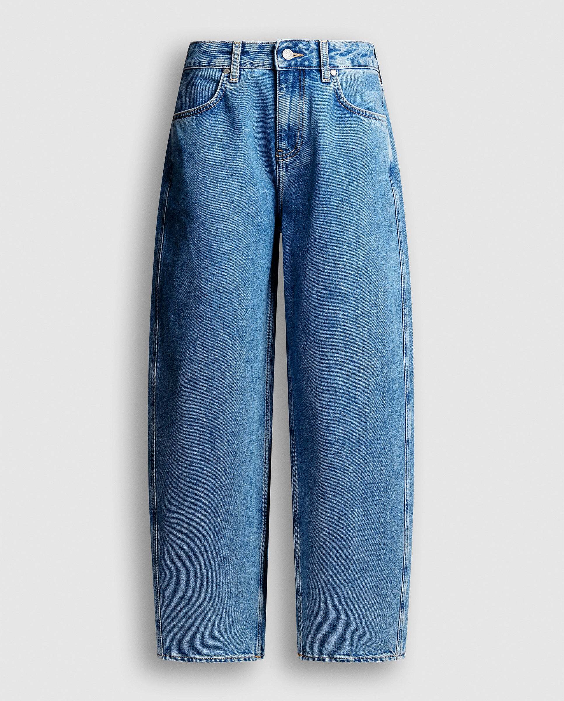 Vaquero de mujer fit wide con efecto globo red bull racing - Pepe Jeans - Azul denim Azul denim-6