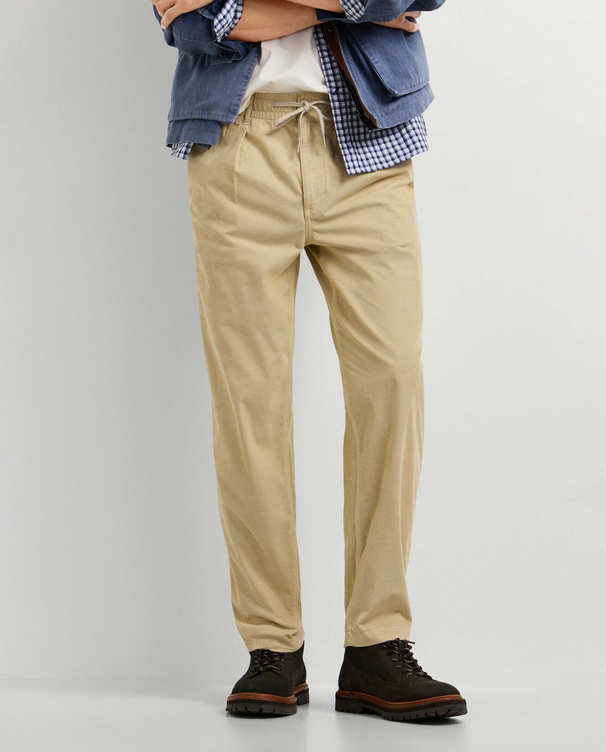 Pantalón de hombre chino pana fit relaxed - Pepe Jeans - Natural Natural-2