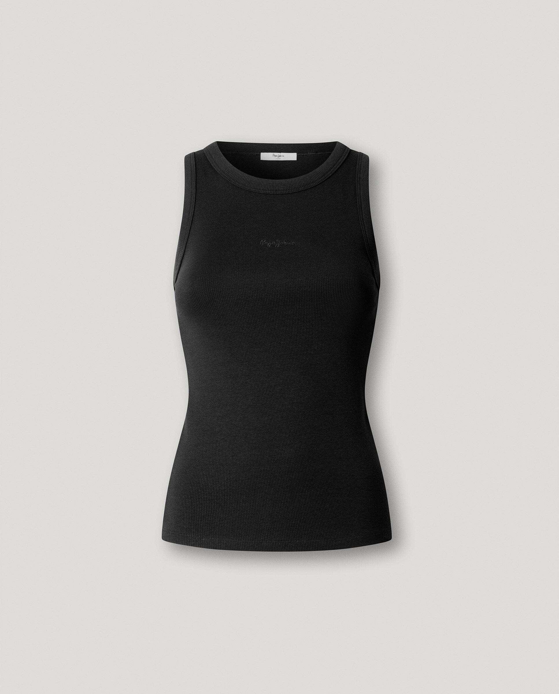 Imagen 5 de Top de mujer canalé sin mangas - Pepe Jeans - Negro Negro