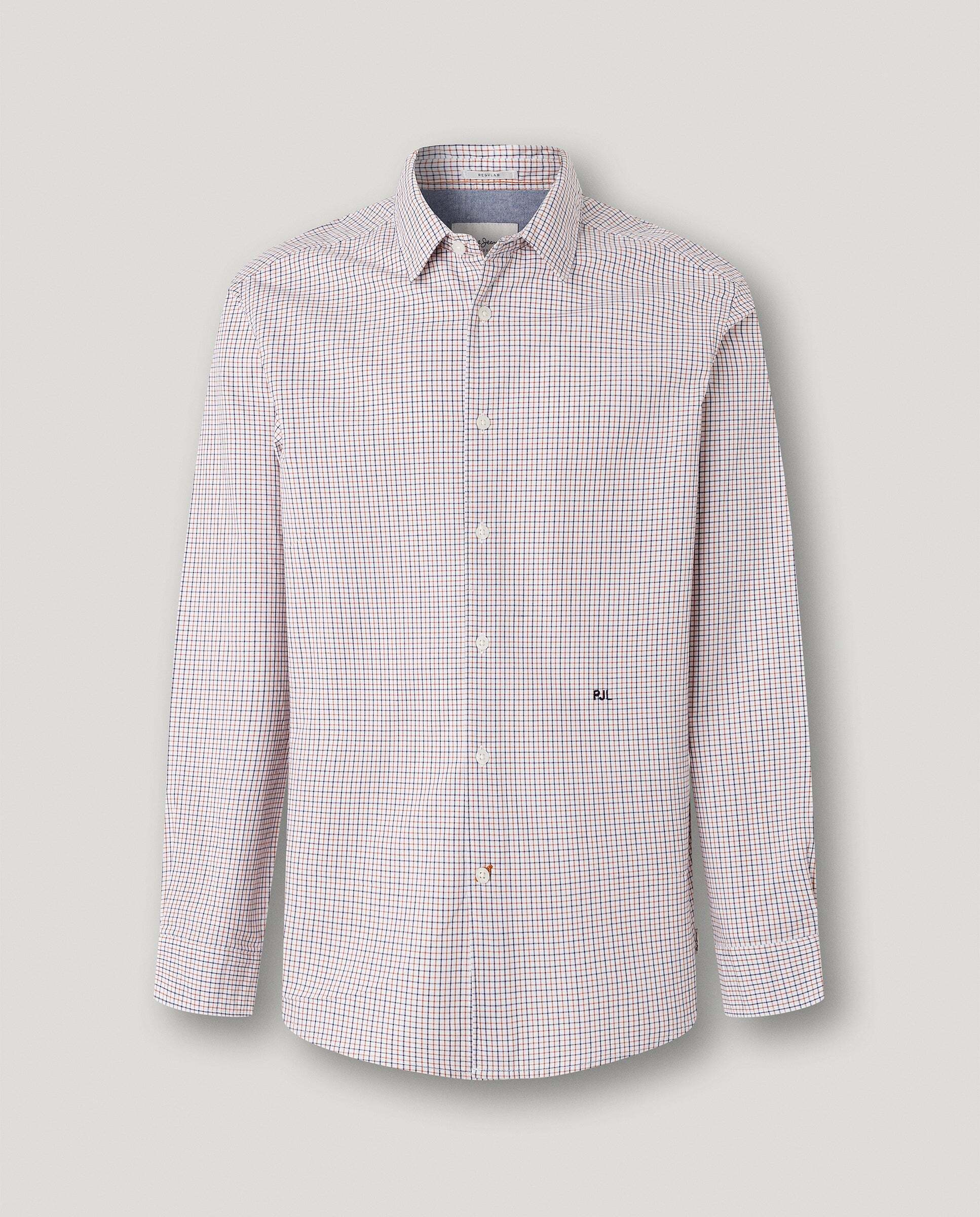 Camisa de hombre sarga cuadros fit regular - Pepe Jeans - Blanco Blanco-6