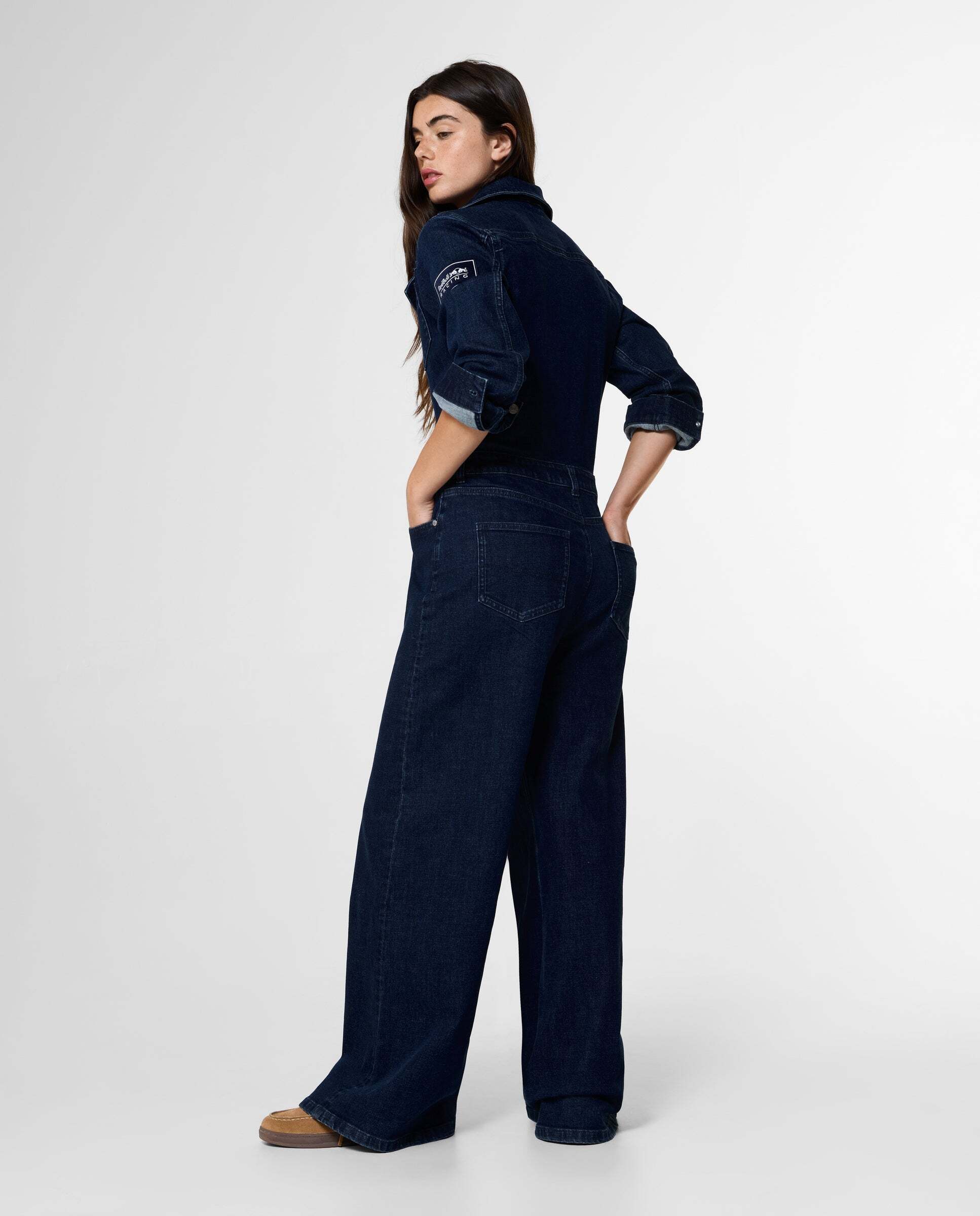 Mono de mujer largo denim fit regular red bull racing - Pepe Jeans - Azul marino Azul marino-2