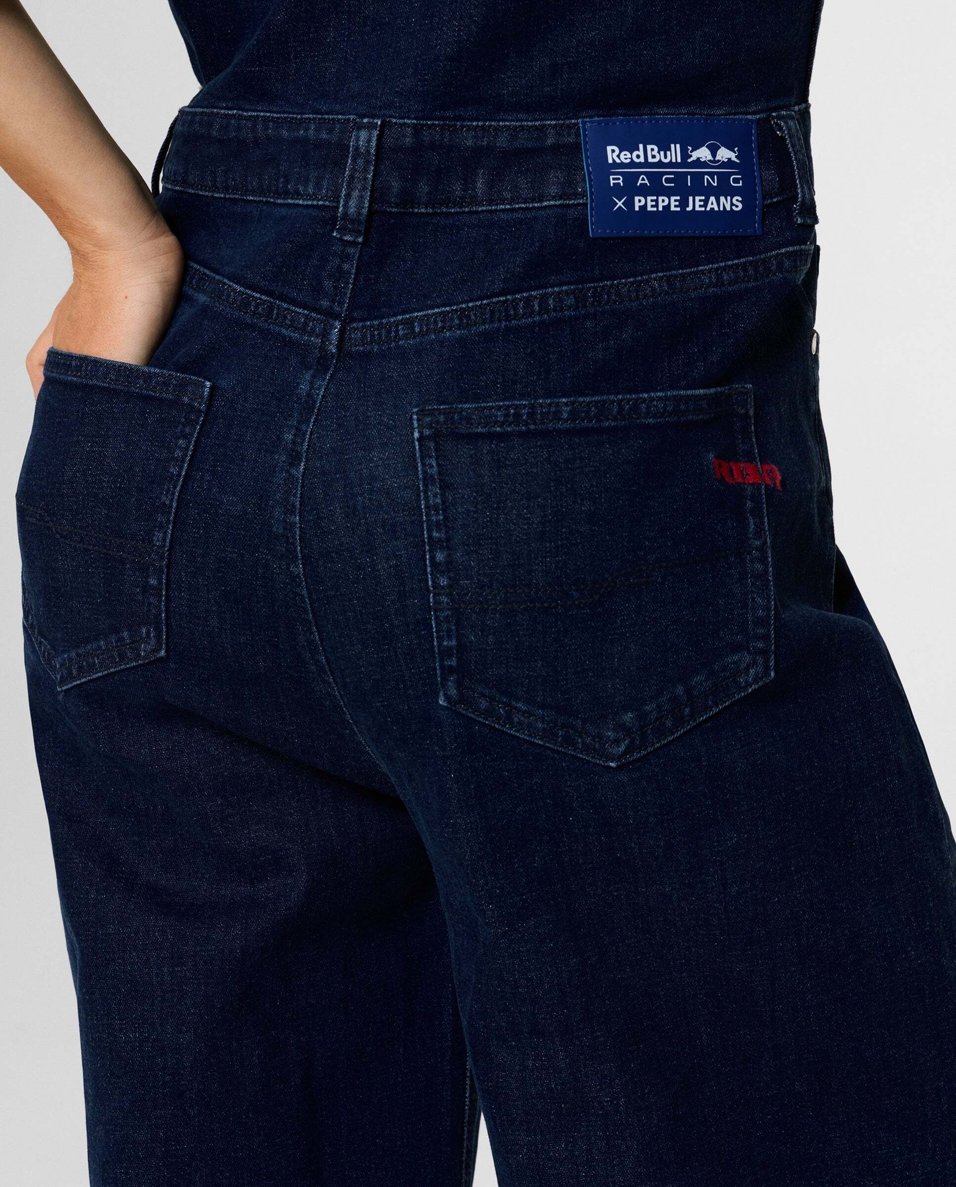 Mono de mujer largo denim fit regular red bull racing - Pepe Jeans - Azul marino Azul marino-4