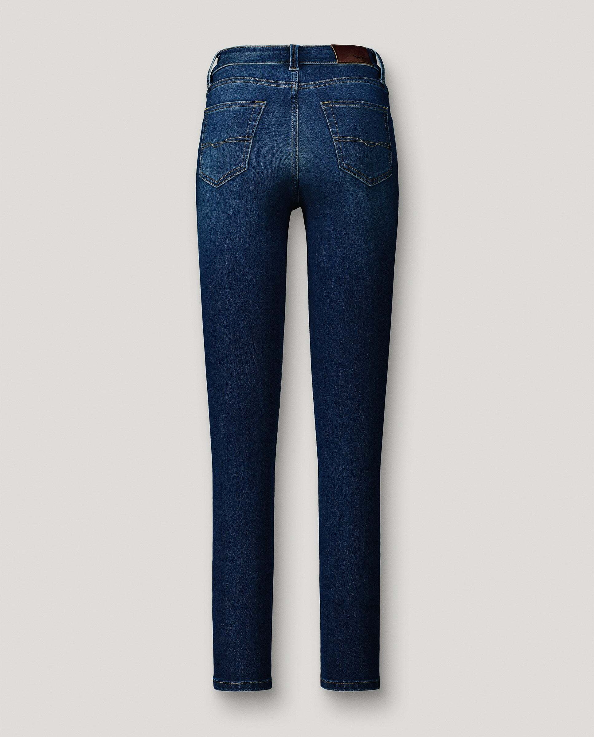Vaquero de mujer fit skinny y tiro medio - Pepe Jeans - Azul Azul-8