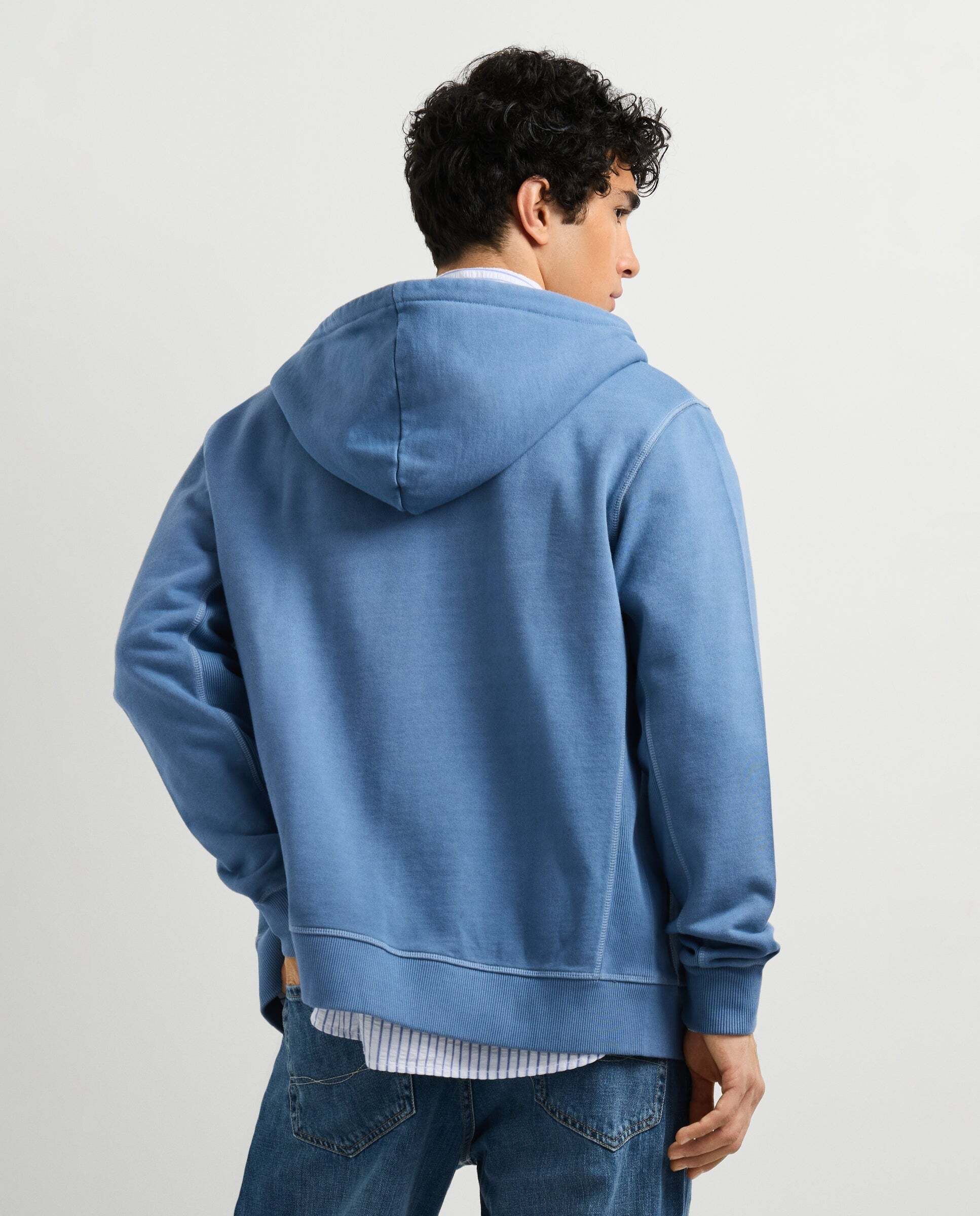 Sudadera de hombre capucha y cremallera fit regular - Pepe Jeans - Azul marino Azul marino-3