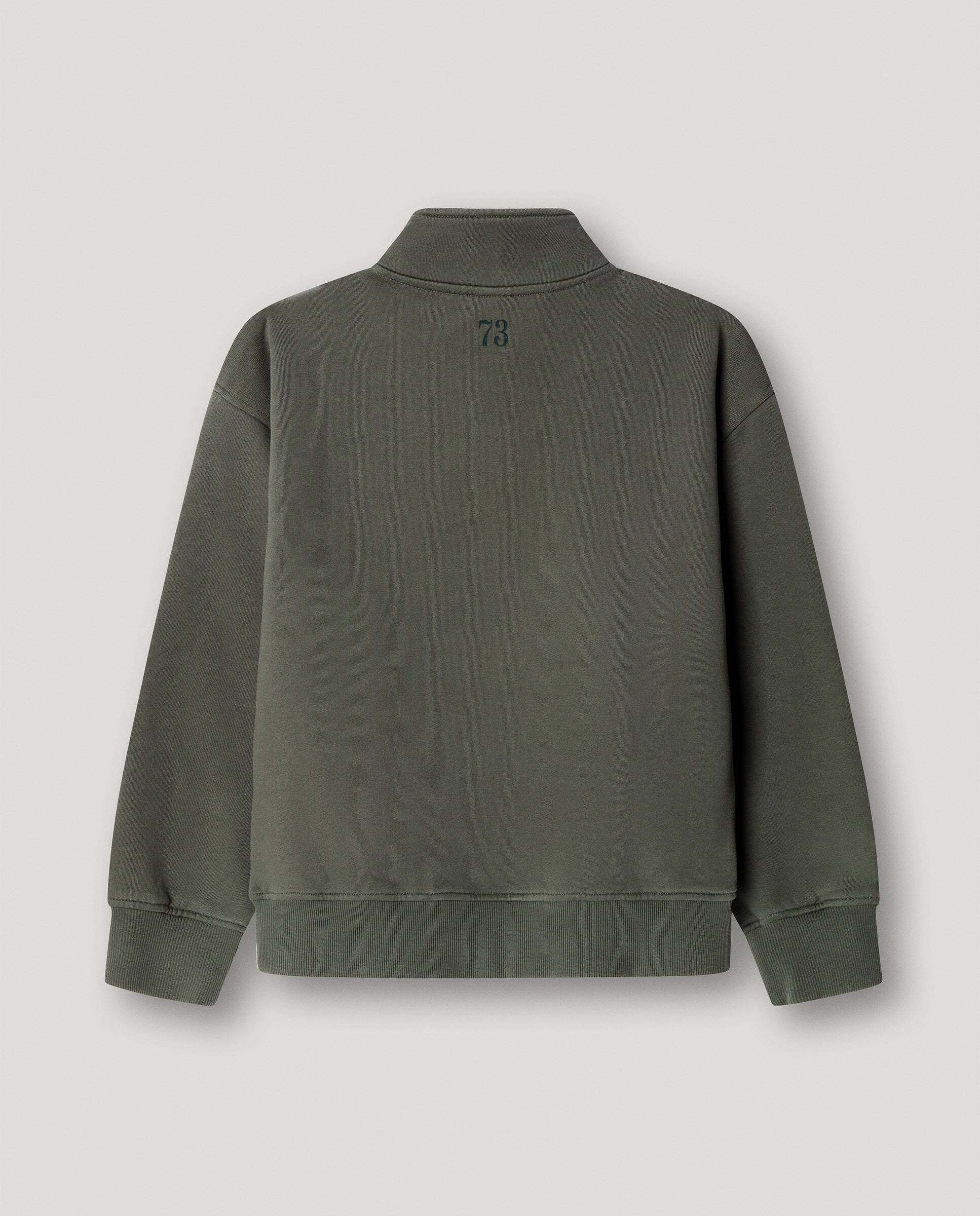 Imagen 3 de Sudadera de niño media cremallera fit relaxed - Pepe Jeans - Verde oscuro Verde oscuro