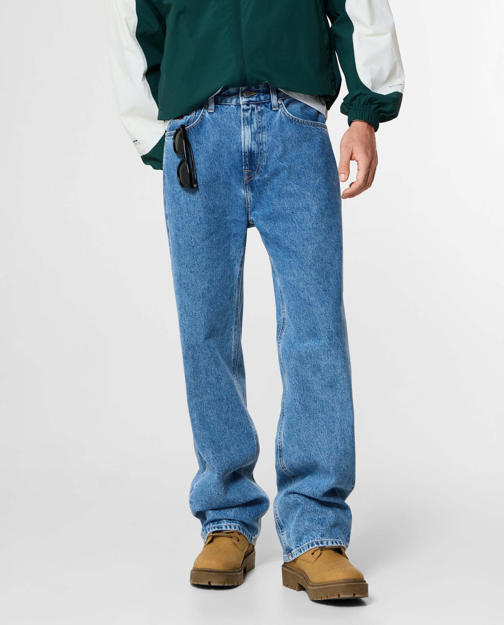 Imagen 1 de Jeans fit loose y tiro regular Azul