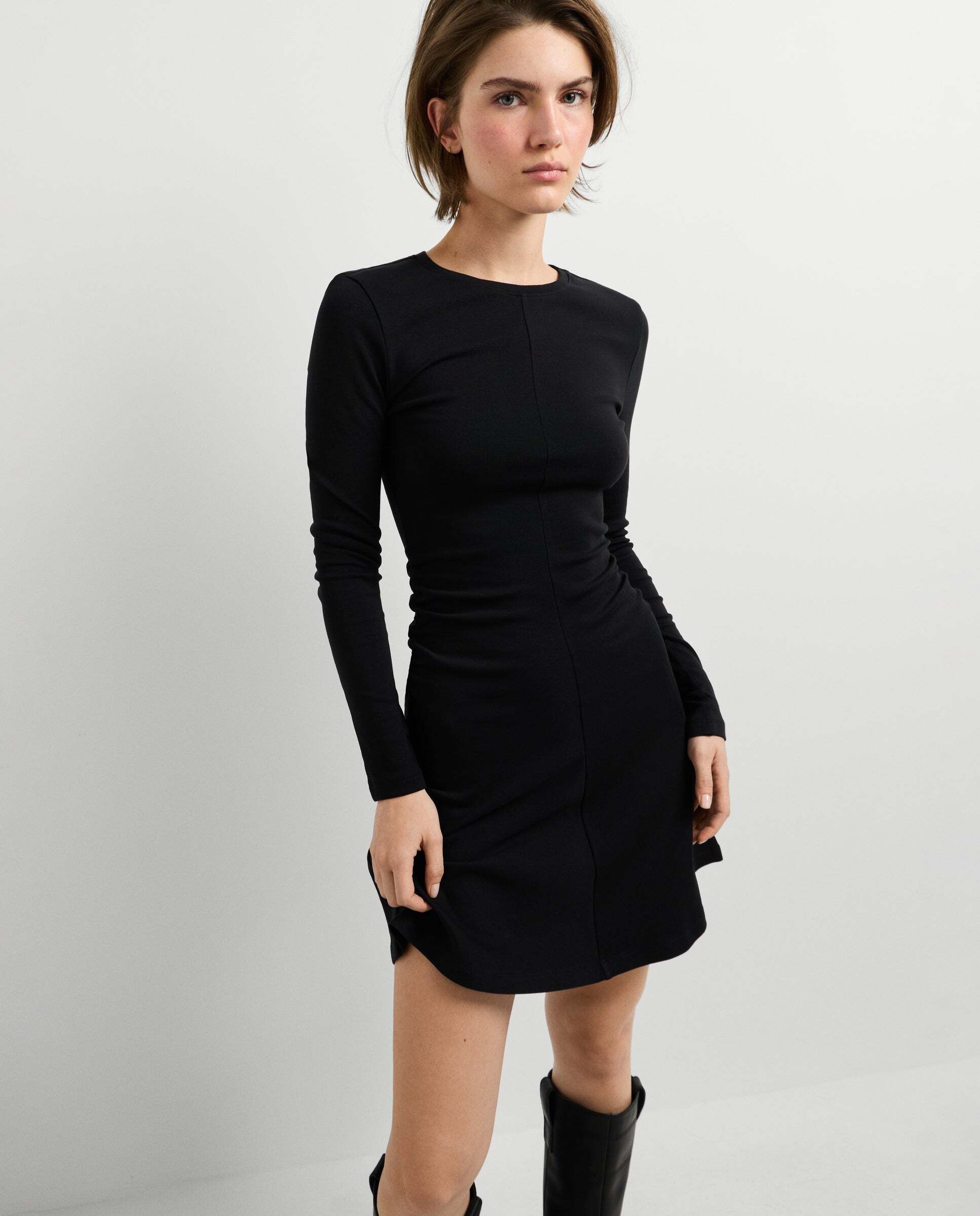 Vestido de mujer corto cuello redondo - Pepe Jeans - Negro Negro-1