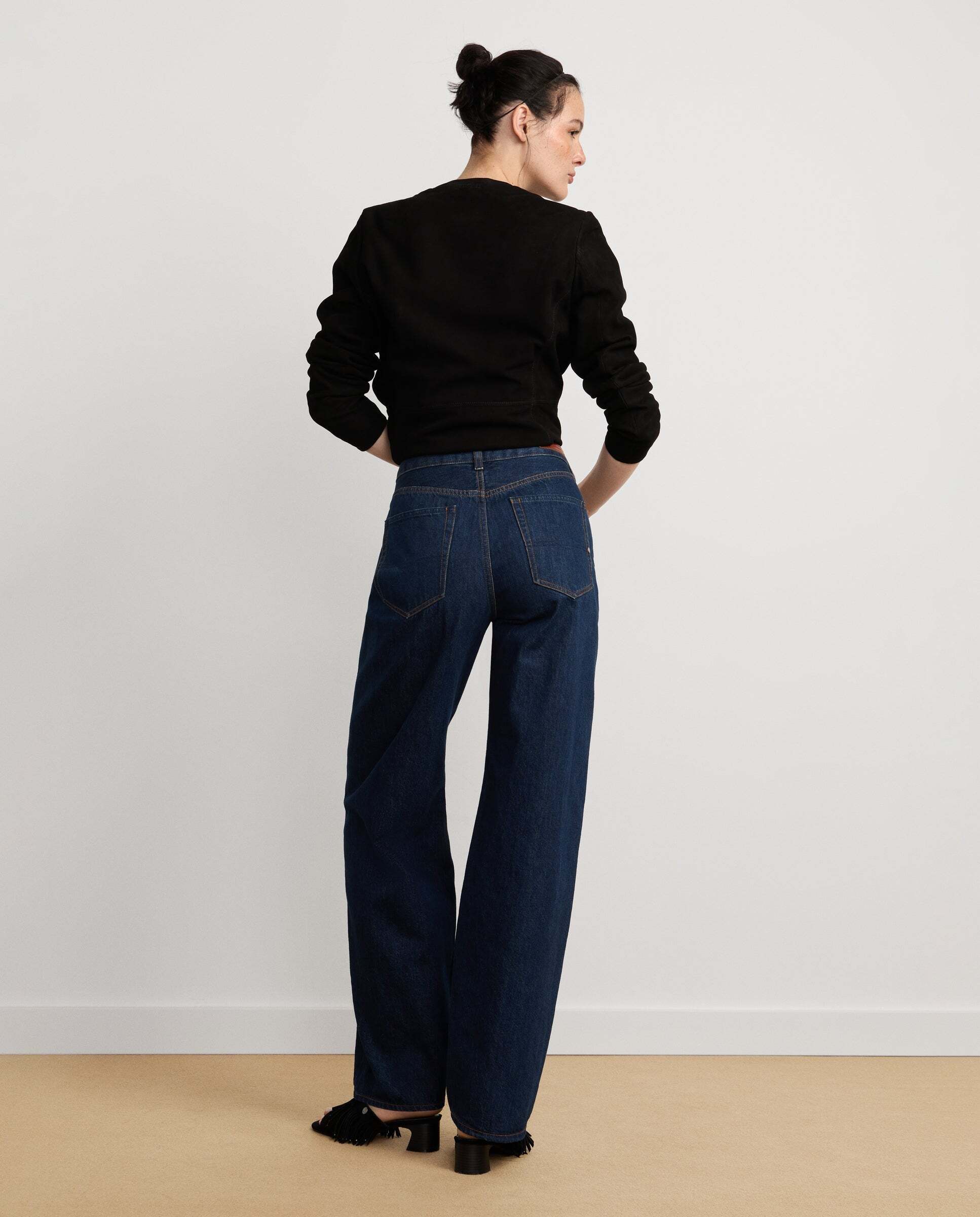 Vaquero de mujer fit recto tiro alto - Pepe Jeans - Índigo Índigo-3