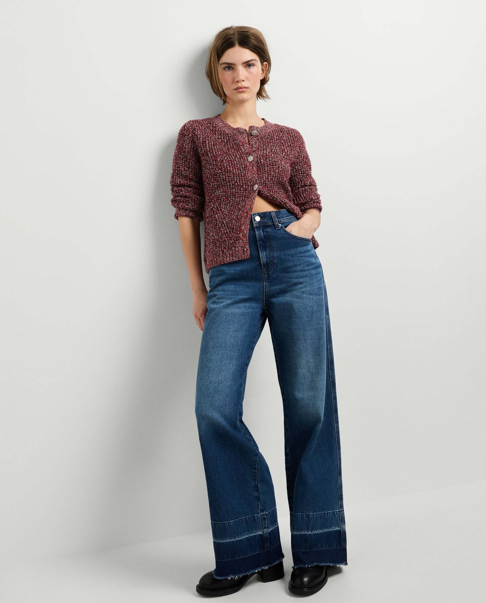 Imagen 2 de Vaquero de mujer fit wide tiro alto - Pepe Jeans - Azul denim Azul denim