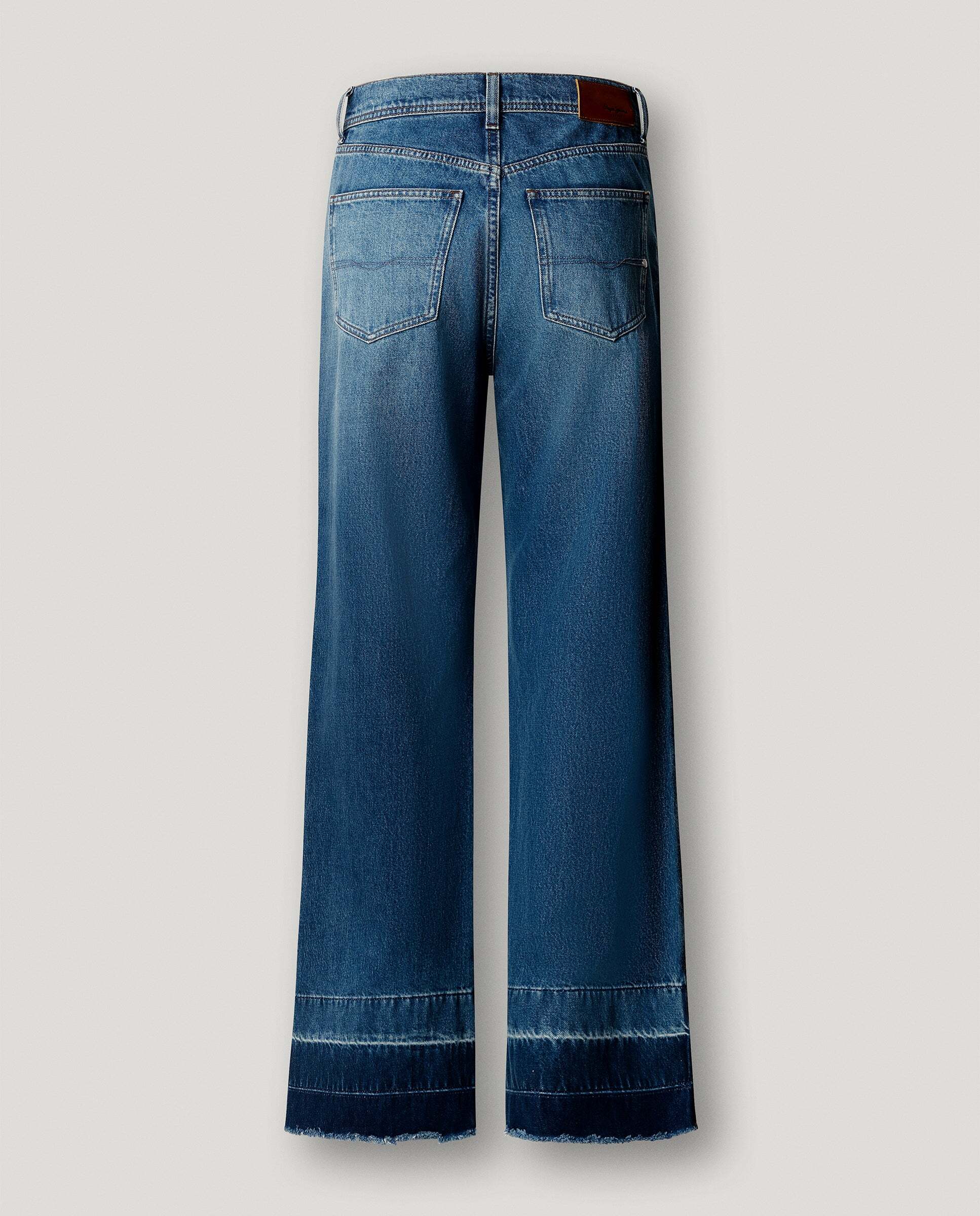 Imagen 5 de Vaquero de mujer fit wide tiro alto - Pepe Jeans - Azul denim Azul denim