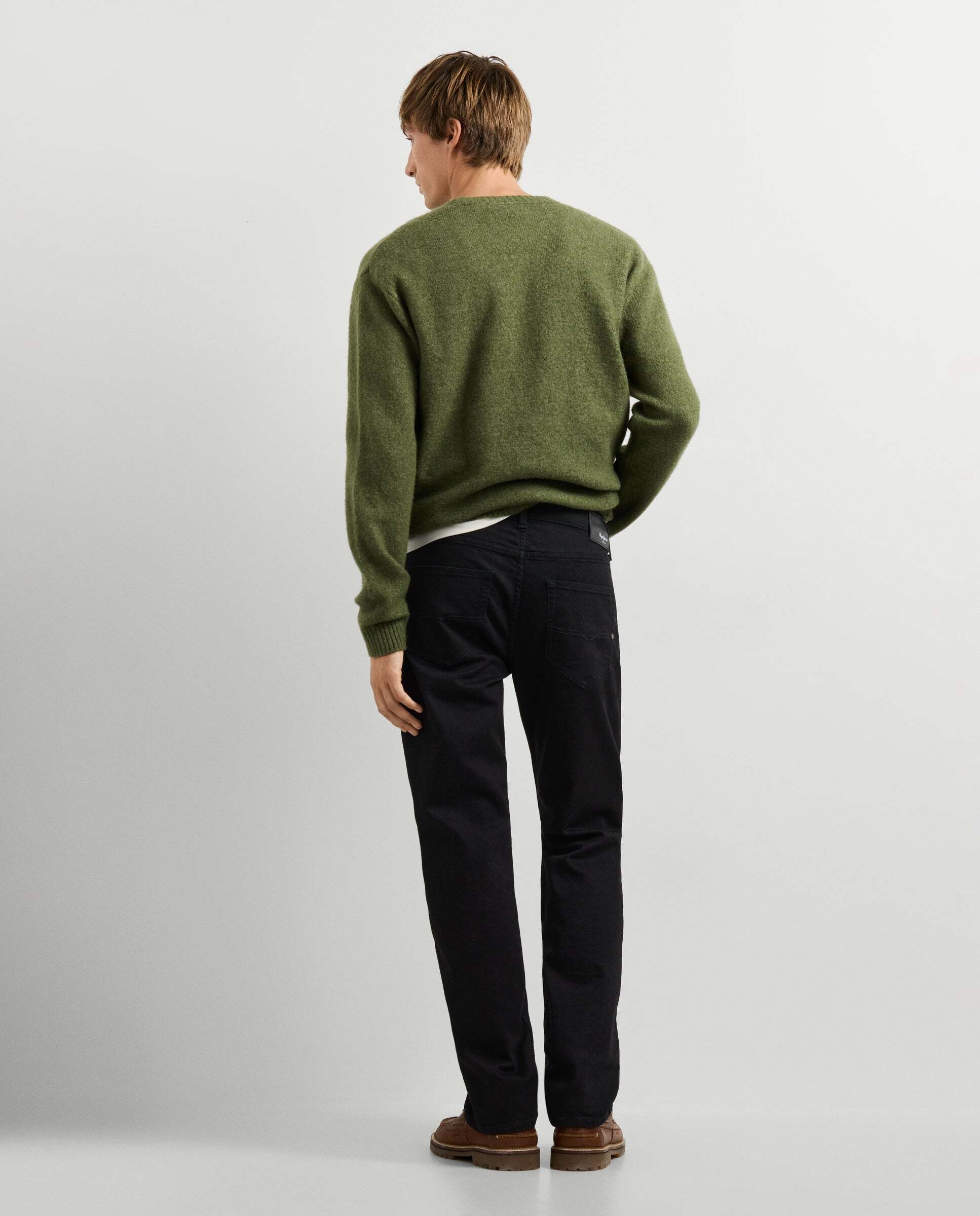 Vaquero de hombre fit recto tiro regular - Pepe Jeans - Negro Negro-3