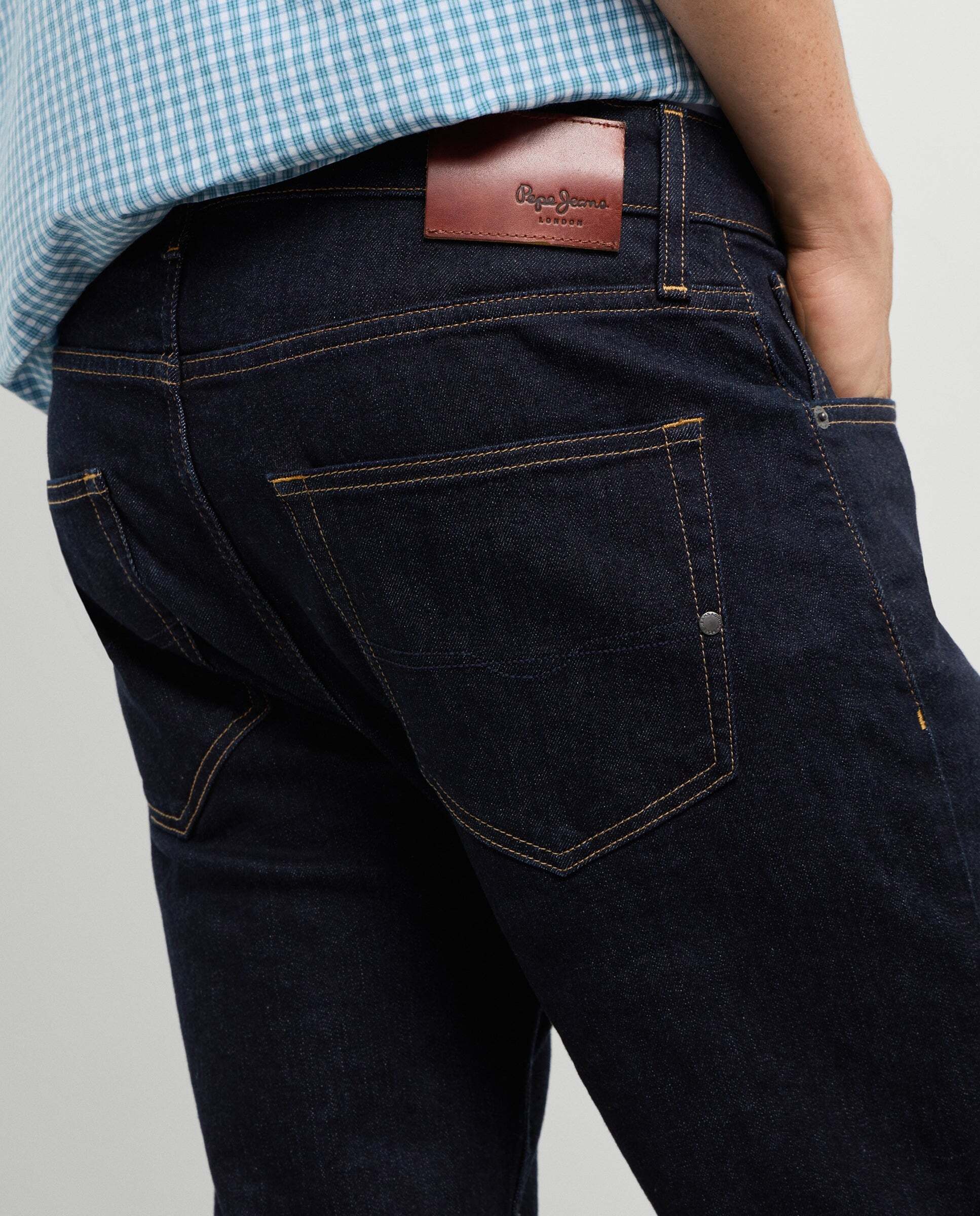 Vaquero de hombre fit recto tiro regular - Pepe Jeans - Índigo Índigo-4